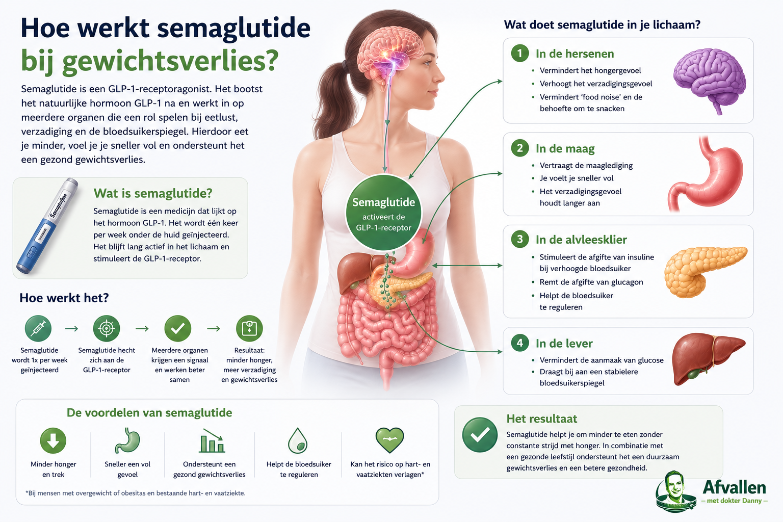 Hoe werkt semaglutide bij gewichtsverlies?