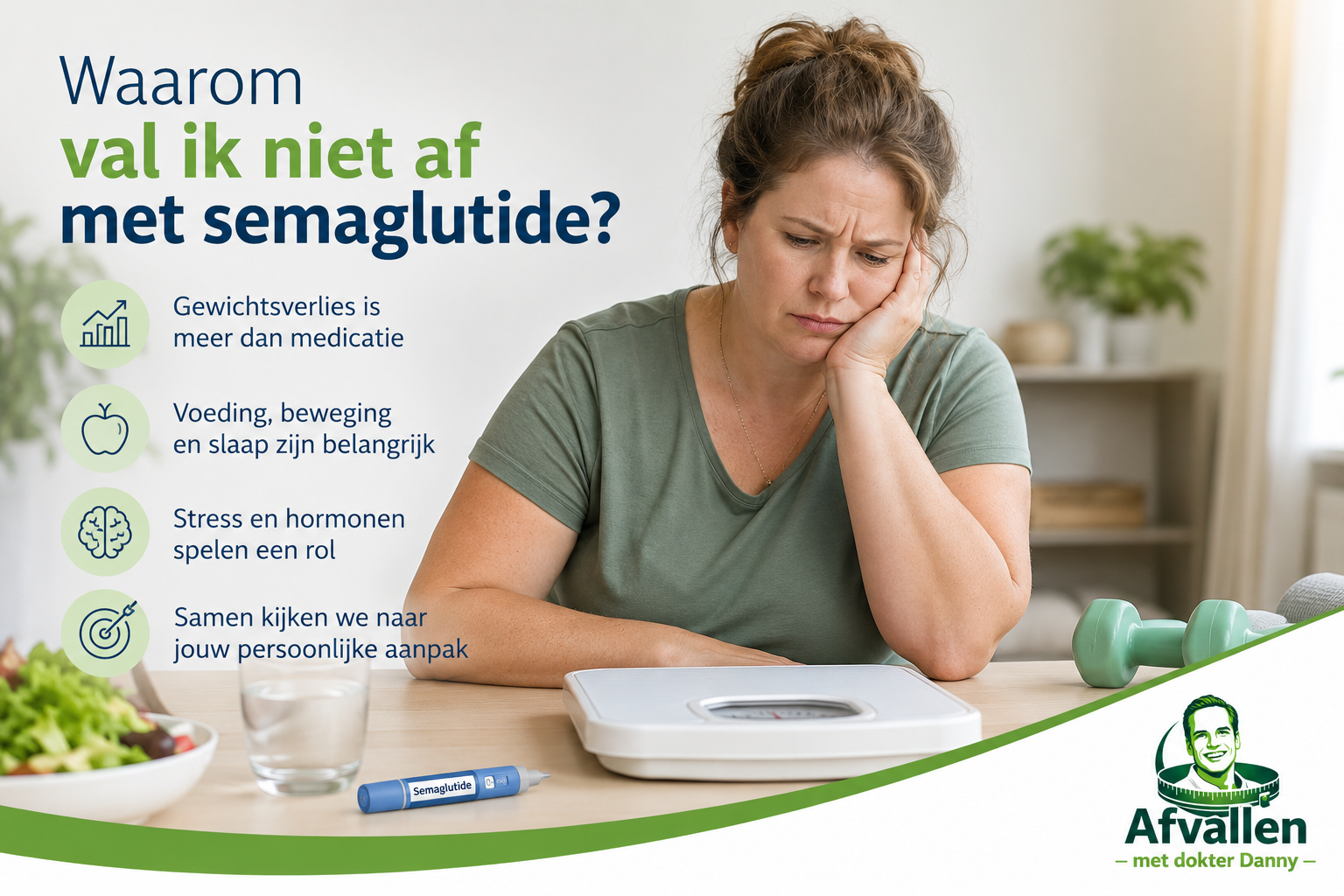 Waarom val ik niet af met semaglutide? 12 mogelijke oorzaken uitgelegd
