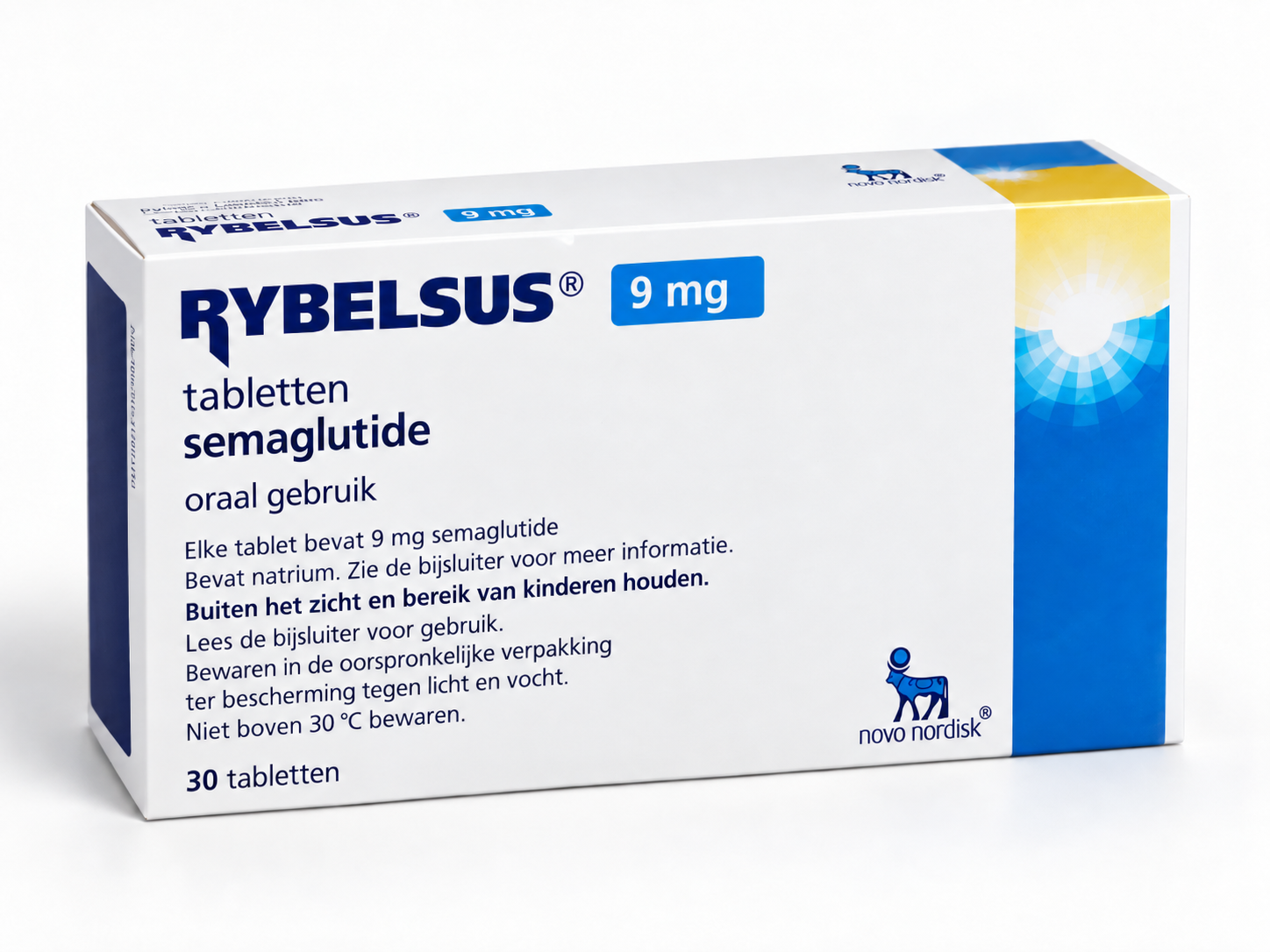 Rybelsus 9 mg tabletten met semaglutide in Nederlandse verpakking