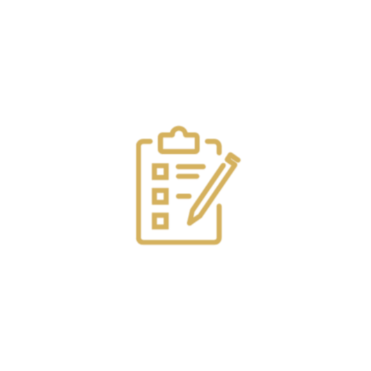 Icon of a clipboard with checkmarks and a pencil, representing task or list management.