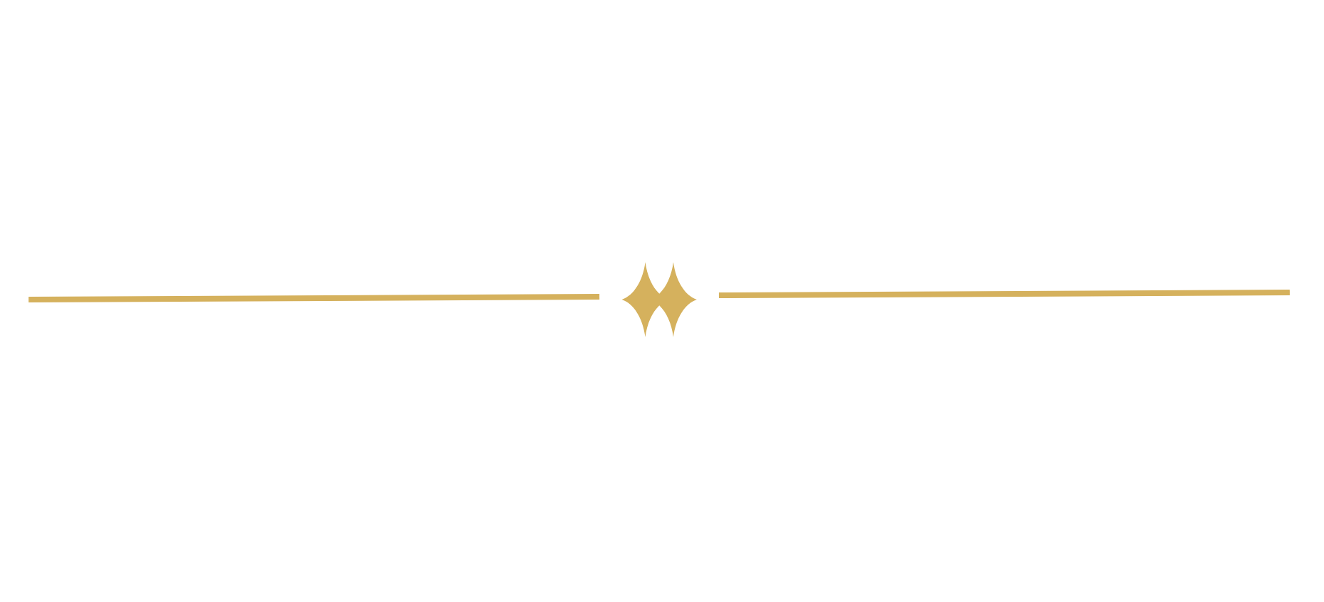 Elegant black background with a gold horizontal line and a decorative star in the center.