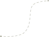 Dotted line graph with an upward trend
