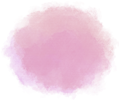 Pink and purple watercolor splash on a transparent background.