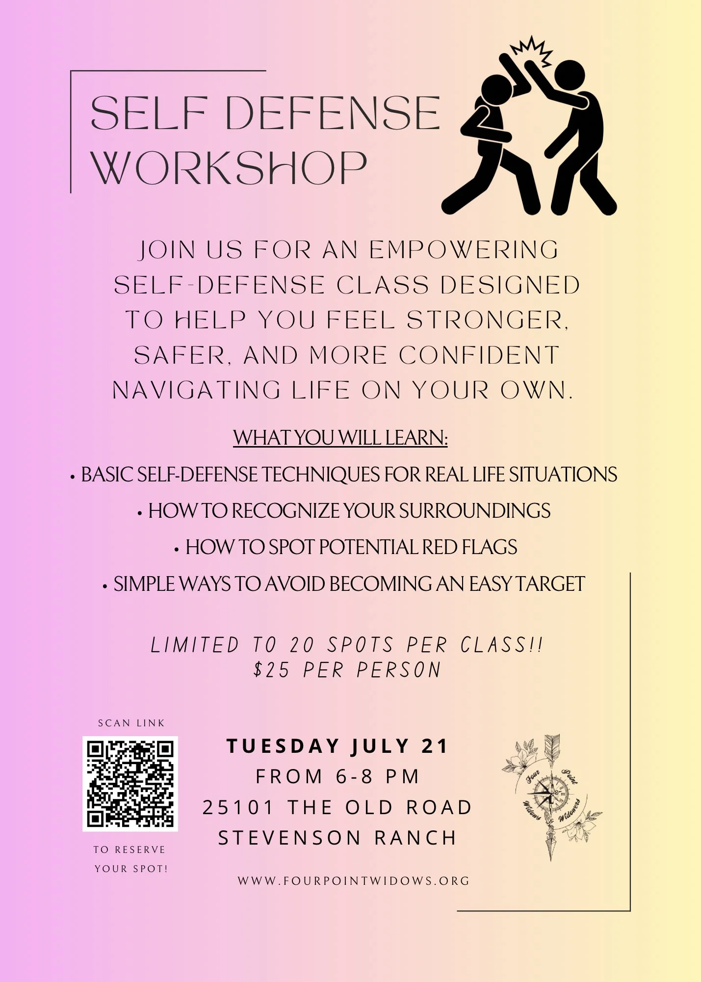 Self-Defense Workshop, July