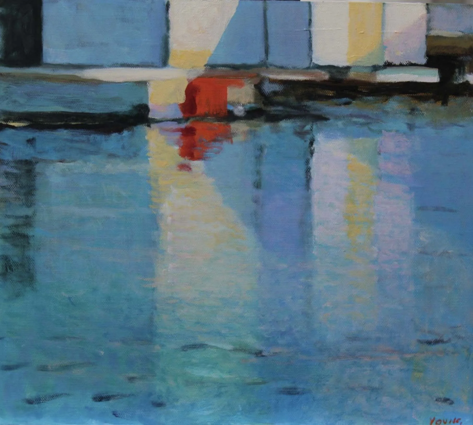 montague bay reflections, 2017-2018, oil on linen on board, 40 x 45 cm.jpg
