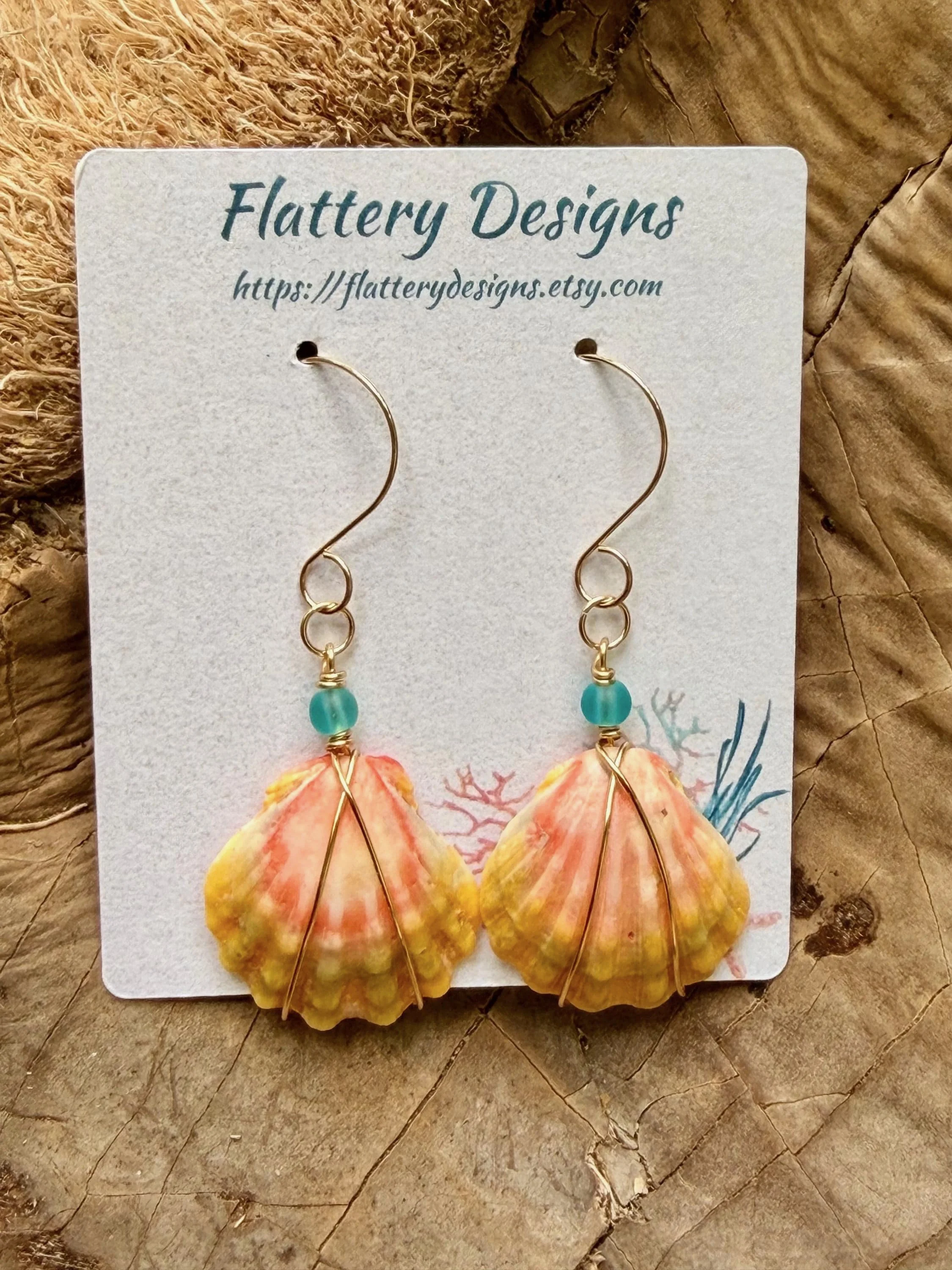 Sunrise Shell Earrings
