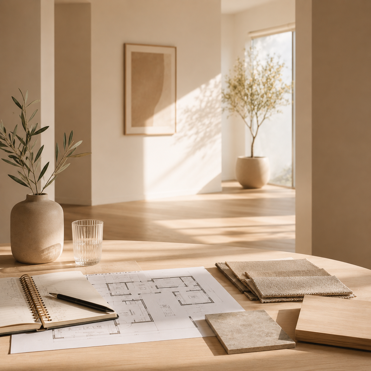 initial consultation and property walk through prior to house staging