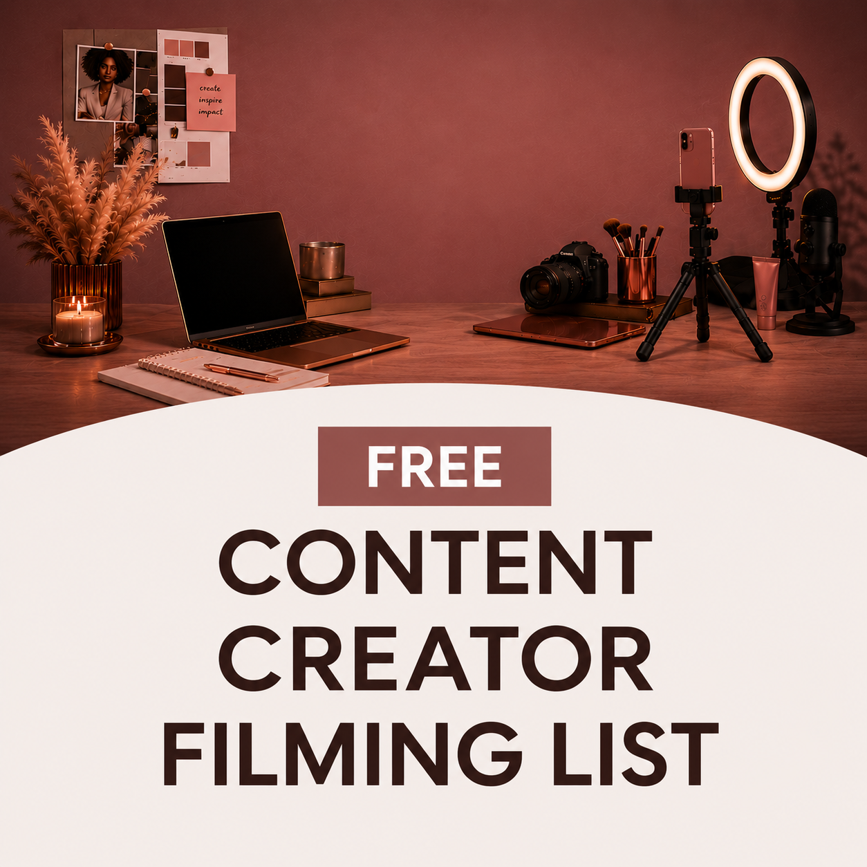 Free Content Creator Filming Checklist
