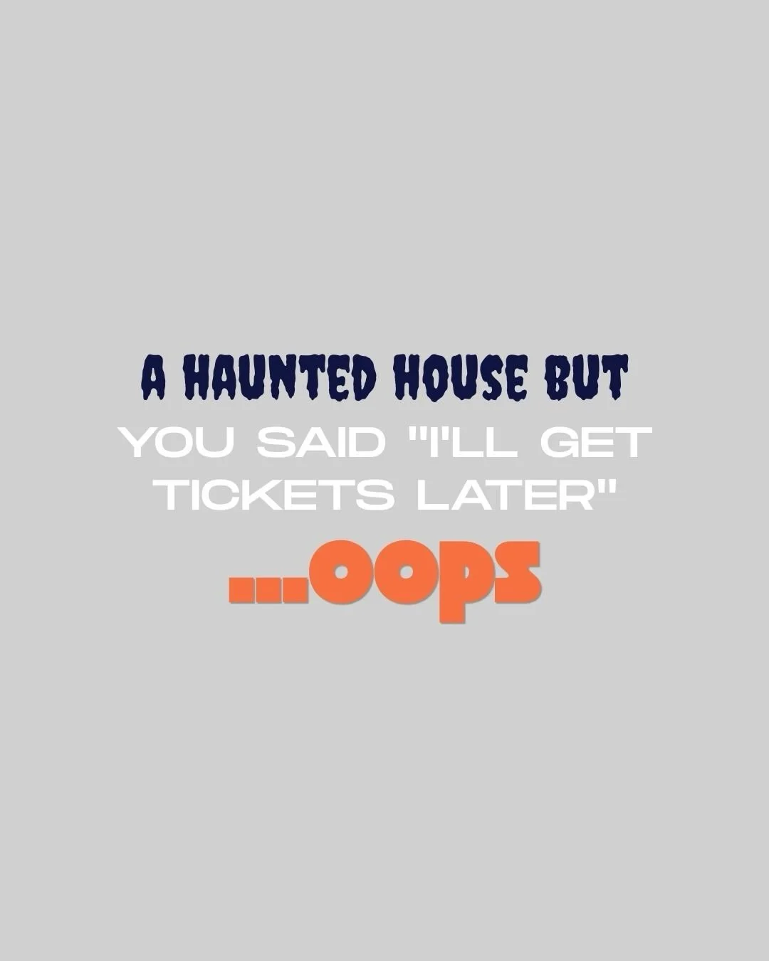 A haunted house but&hellip; you missed DBD: Spooky Edition 👻🪩 Don&rsquo;t let this be you! Tickets to Friday, October 30th at the *beautiful* Bridlewoods Event Centre are over 50% sold out!!! Full costumes, Y2K + &rsquo;80s/&rsquo;90s throwbacks, H