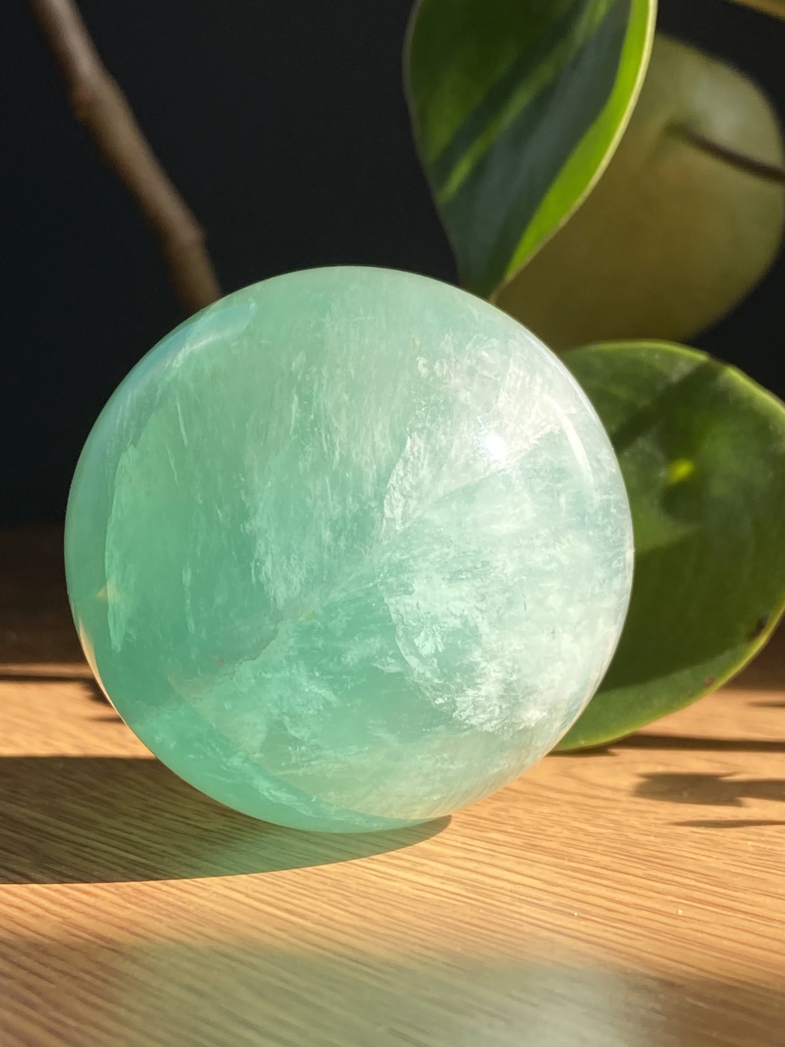 Green Fluorite Sphere