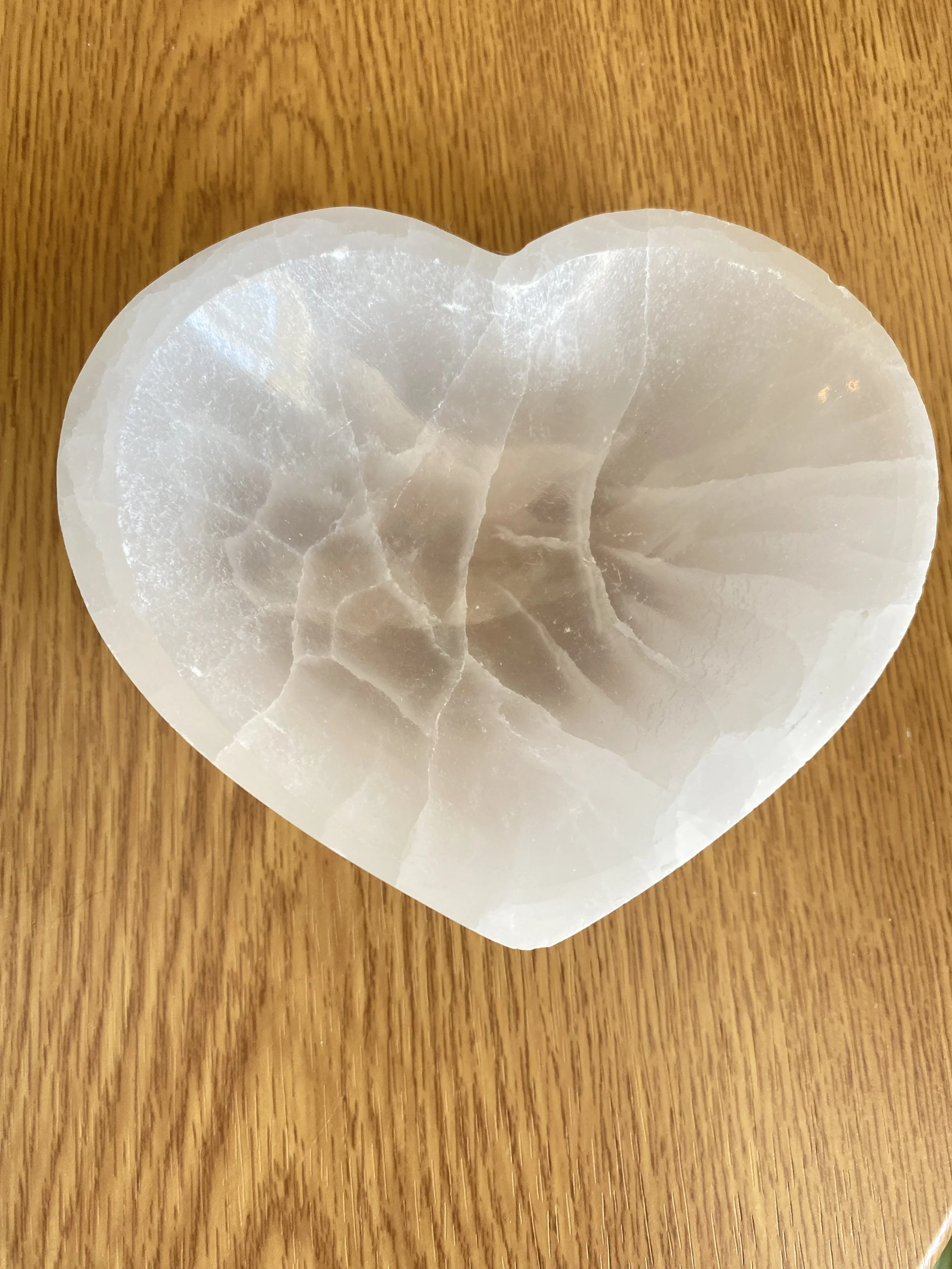 Selenite Heart Charging Bowl