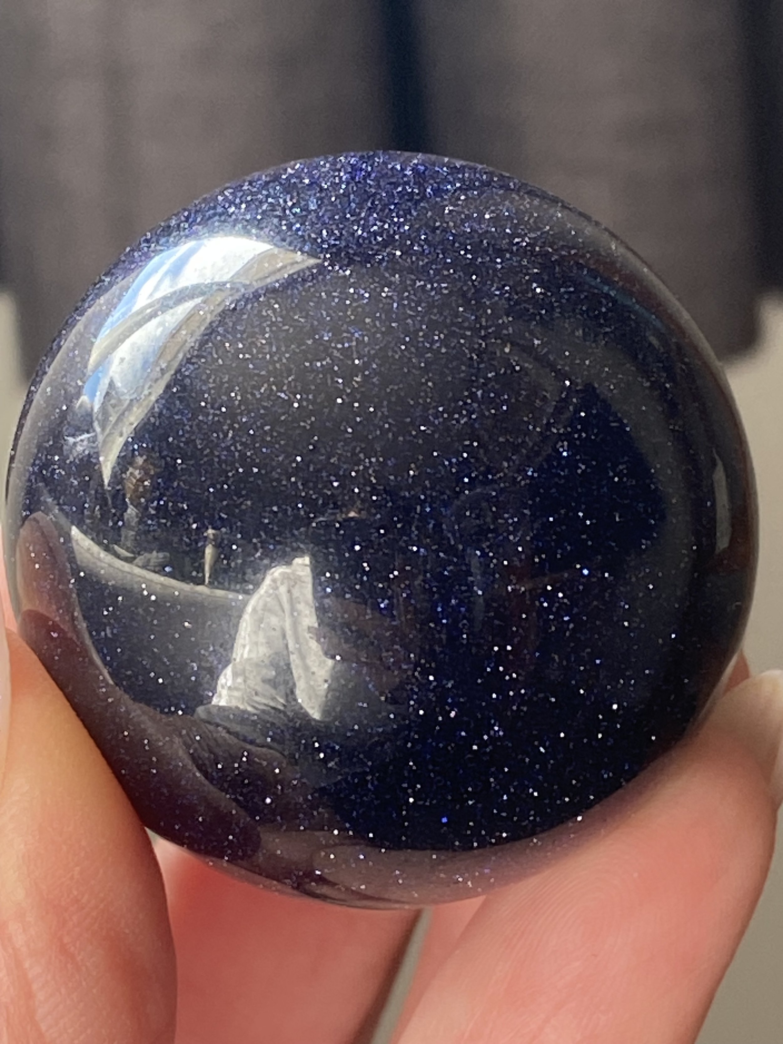 Blue Goldstone Sphere
