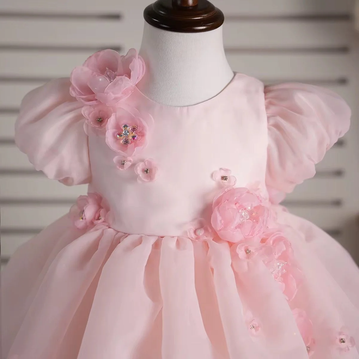 Blush Petal princess party dress for little girls | TeddyNest.jpeg
