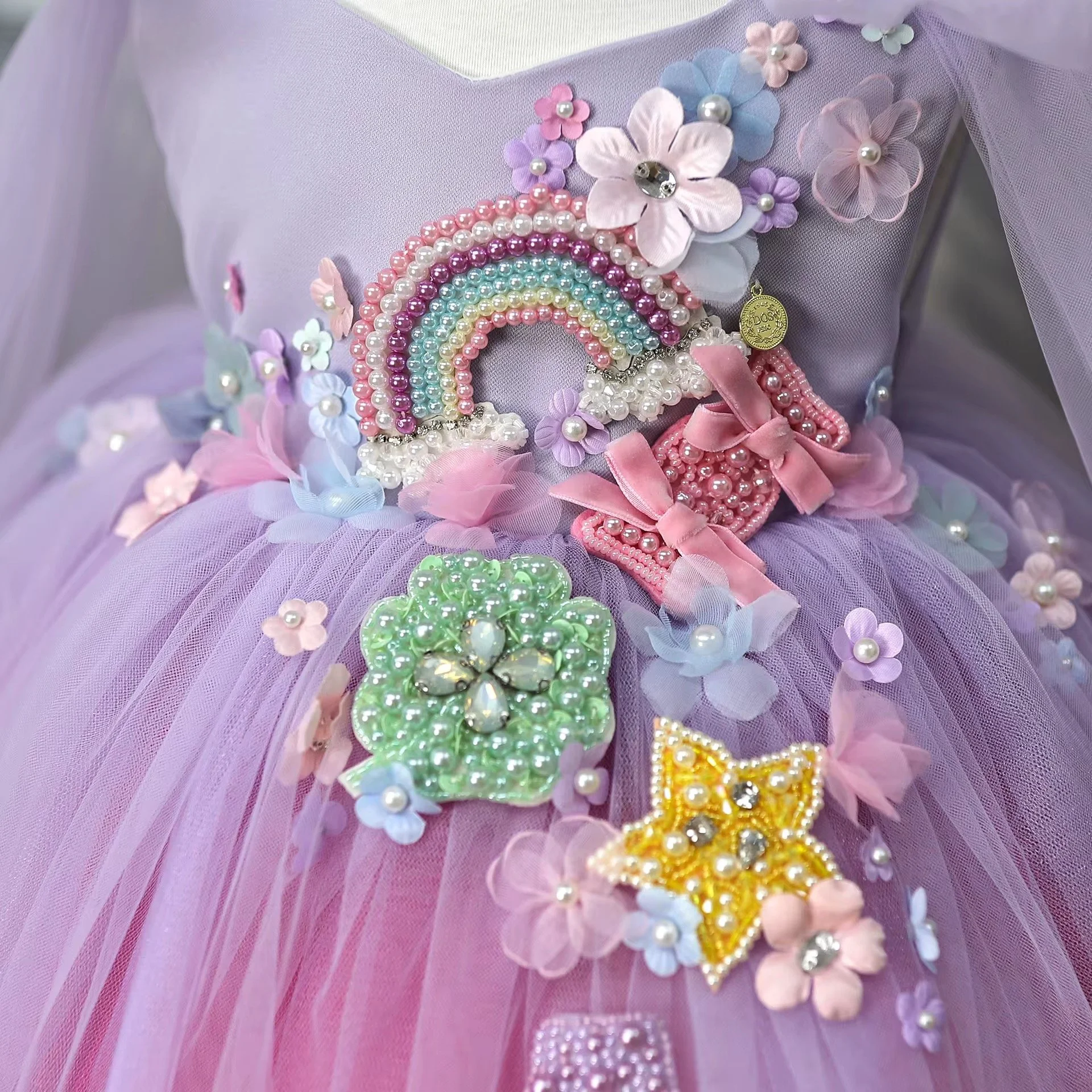 Dreamy Tulie princess party dress for little girls | TeddyNest.jpeg