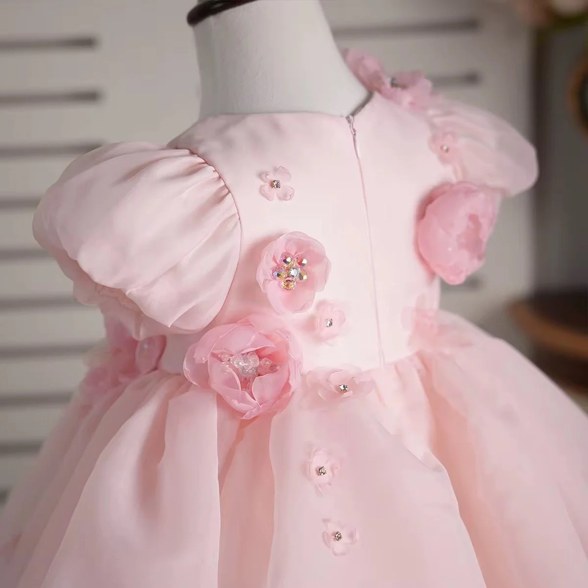 Blush Petal princess party dress for little girls | TeddyNest.jpeg