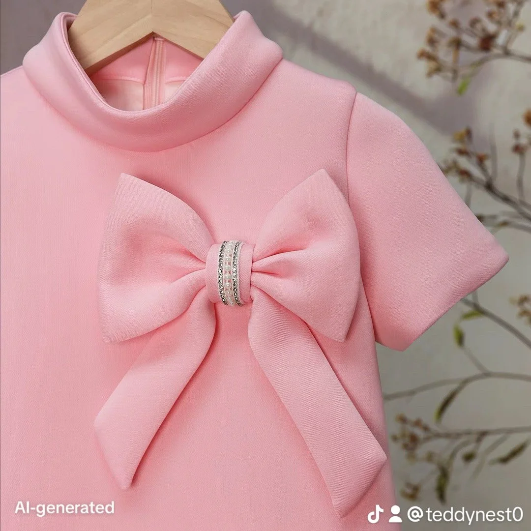 Rosy Ruffle princess party dress for little girls | TeddyNest.jpeg