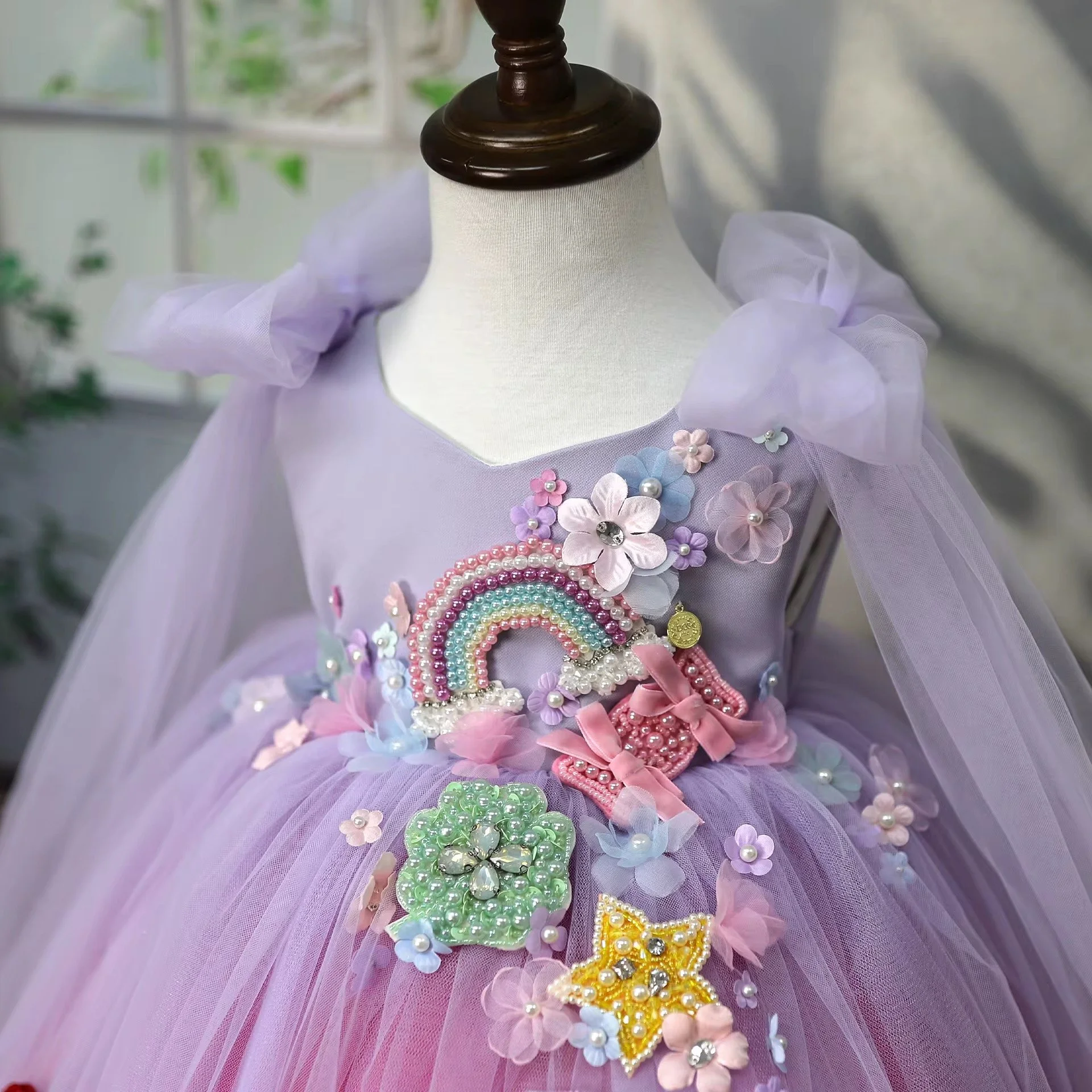 Dreamy Tulie princess party dress for little girls | TeddyNest.jpeg