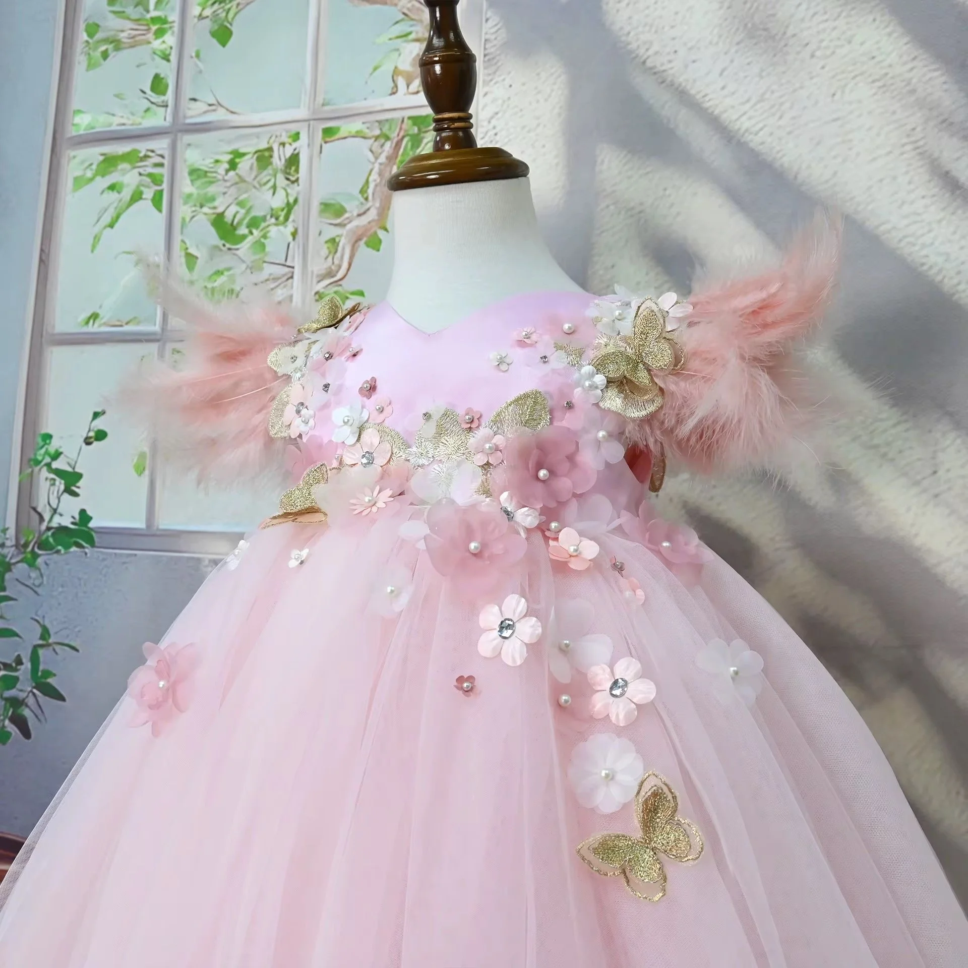 Rosabelle wings princess party dress for little girls | TeddyNest.jpeg