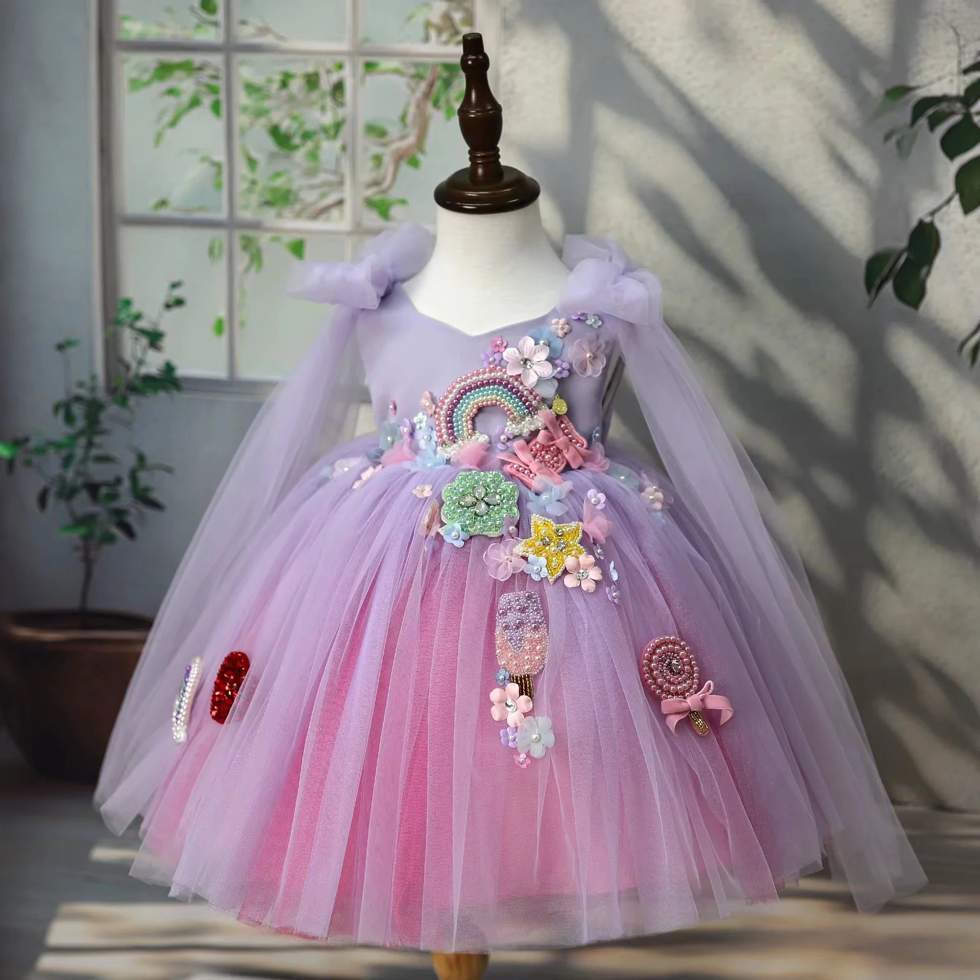 Dreamy Tulie princess party dress for little girls | TeddyNest.jpeg