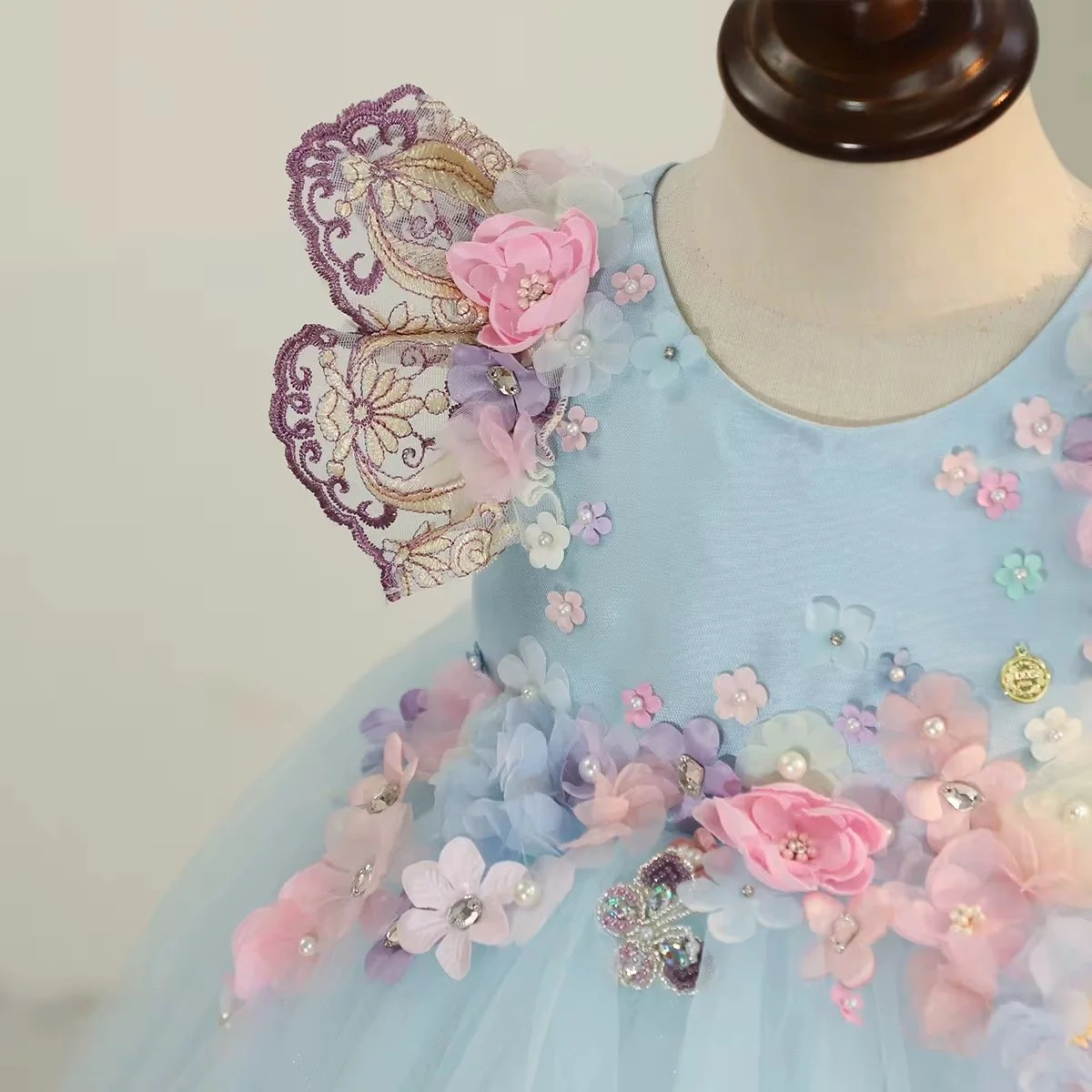 Enchanted Butterfly princess party dress for little girls | TeddyNest.jpeg