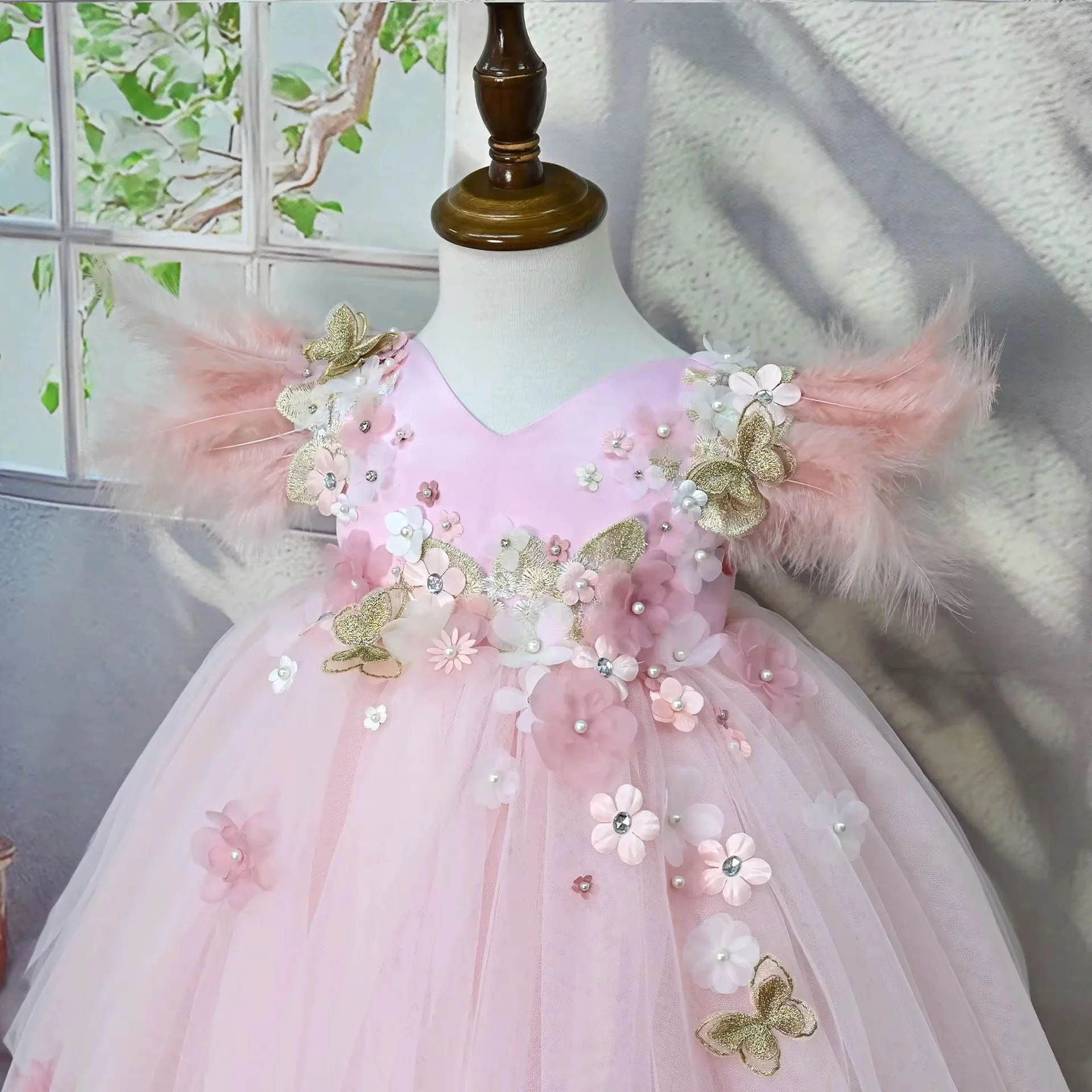 Rosabelle wings princess party dress for little girls | TeddyNest.jpeg