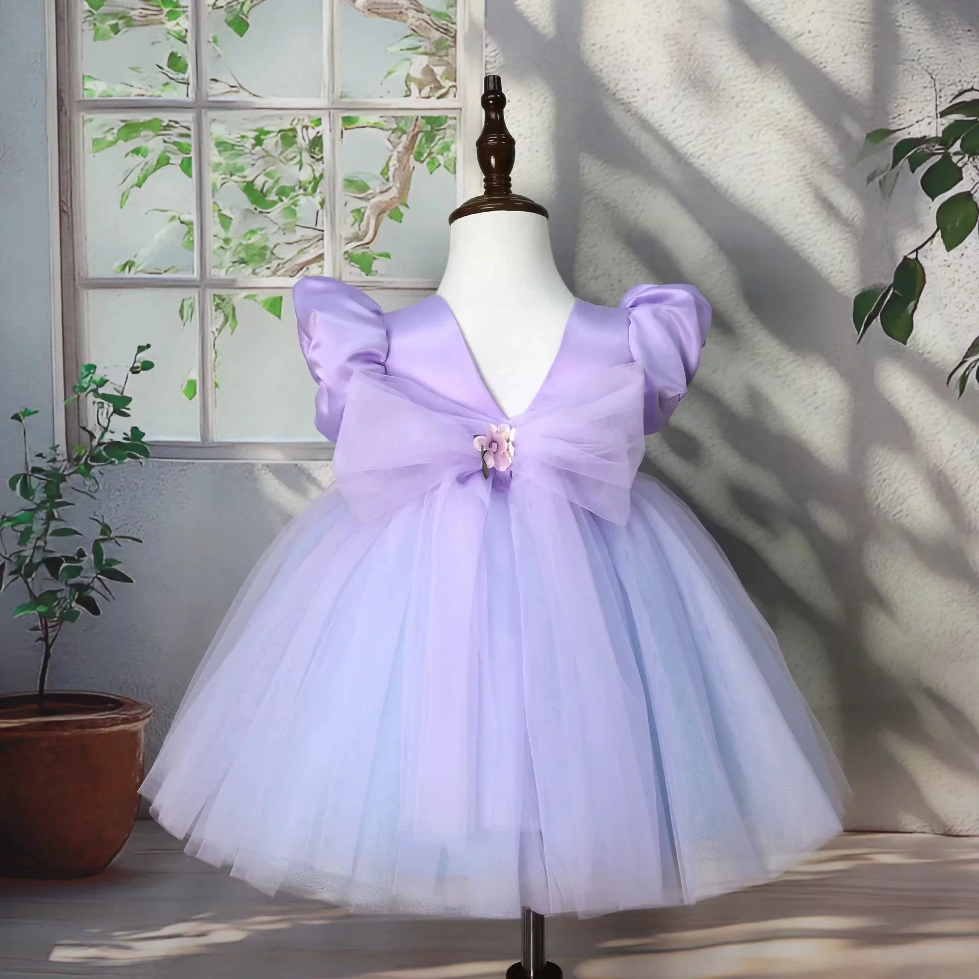 Lavender Dream princess party dress for little girls | TeddyNest.jpeg