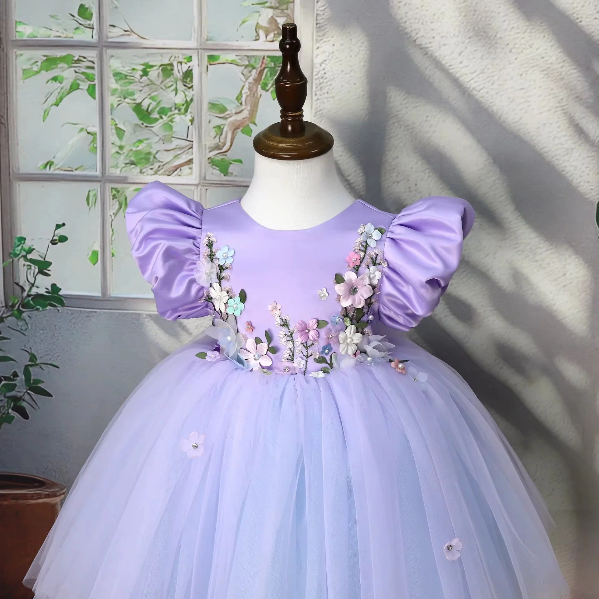 Lavender Dream princess party dress for little girls | TeddyNest.jpeg