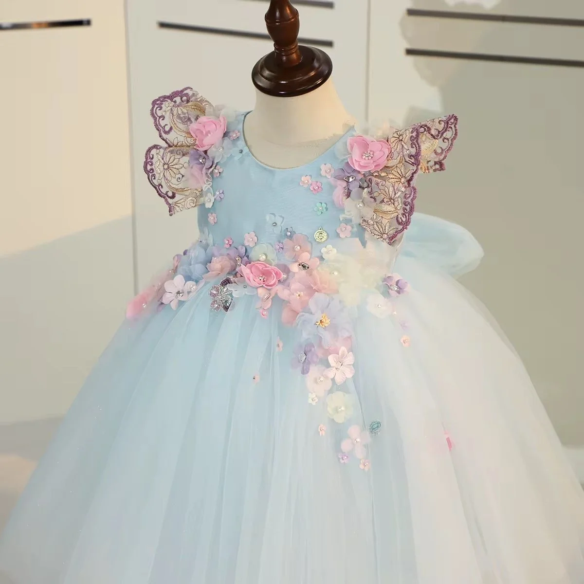Enchanted Butterfly princess party dress for little girls | TeddyNest.jpeg