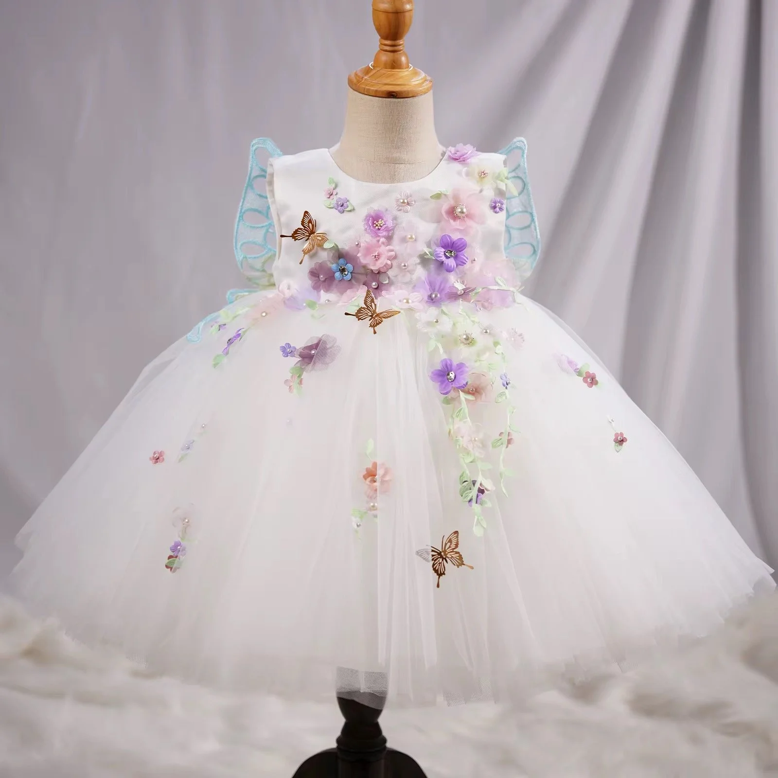 Butterfly Bloom princess party dress for little girls | TeddyNest.jpeg