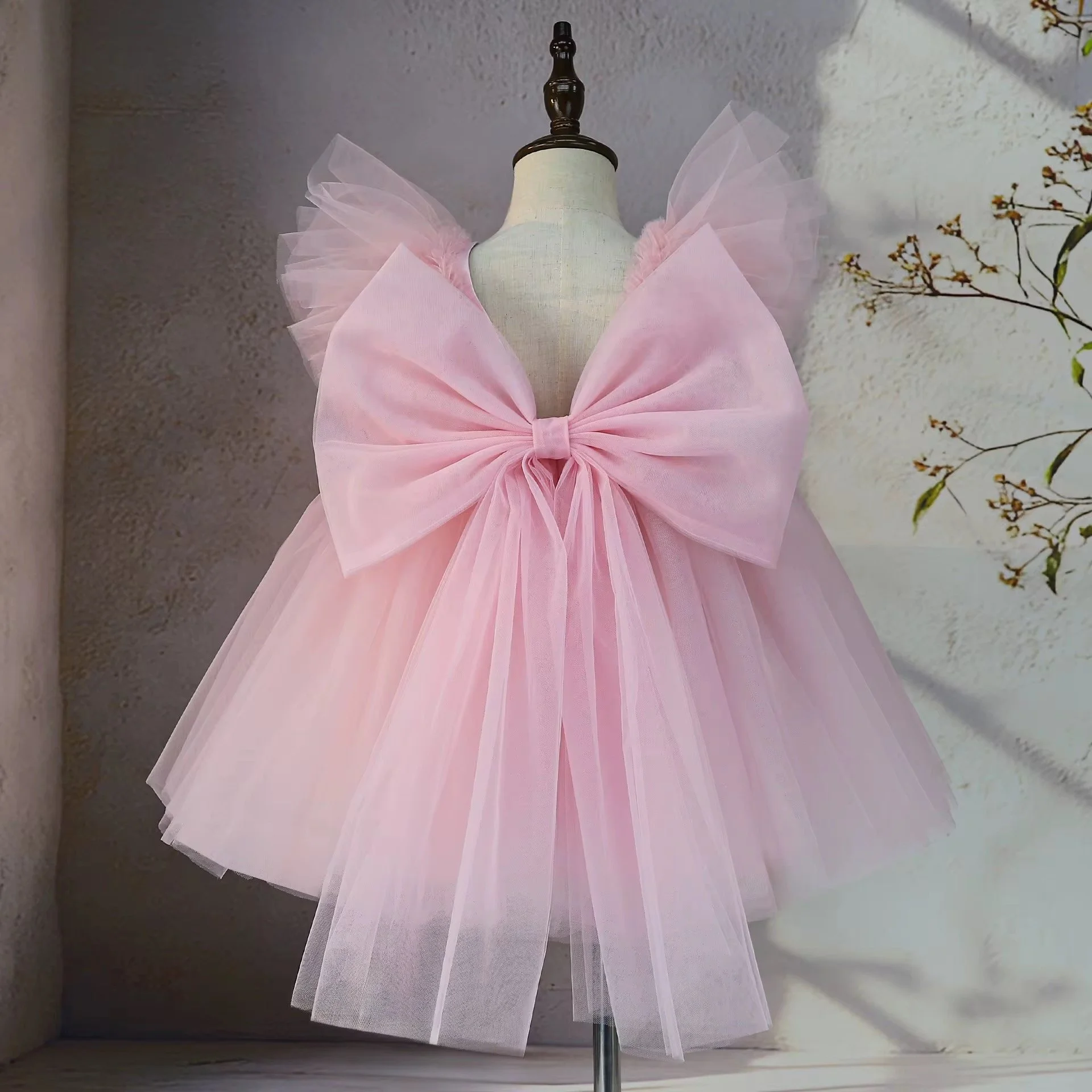 Rose flutter princess party dress for little girls | TeddyNest.jpeg