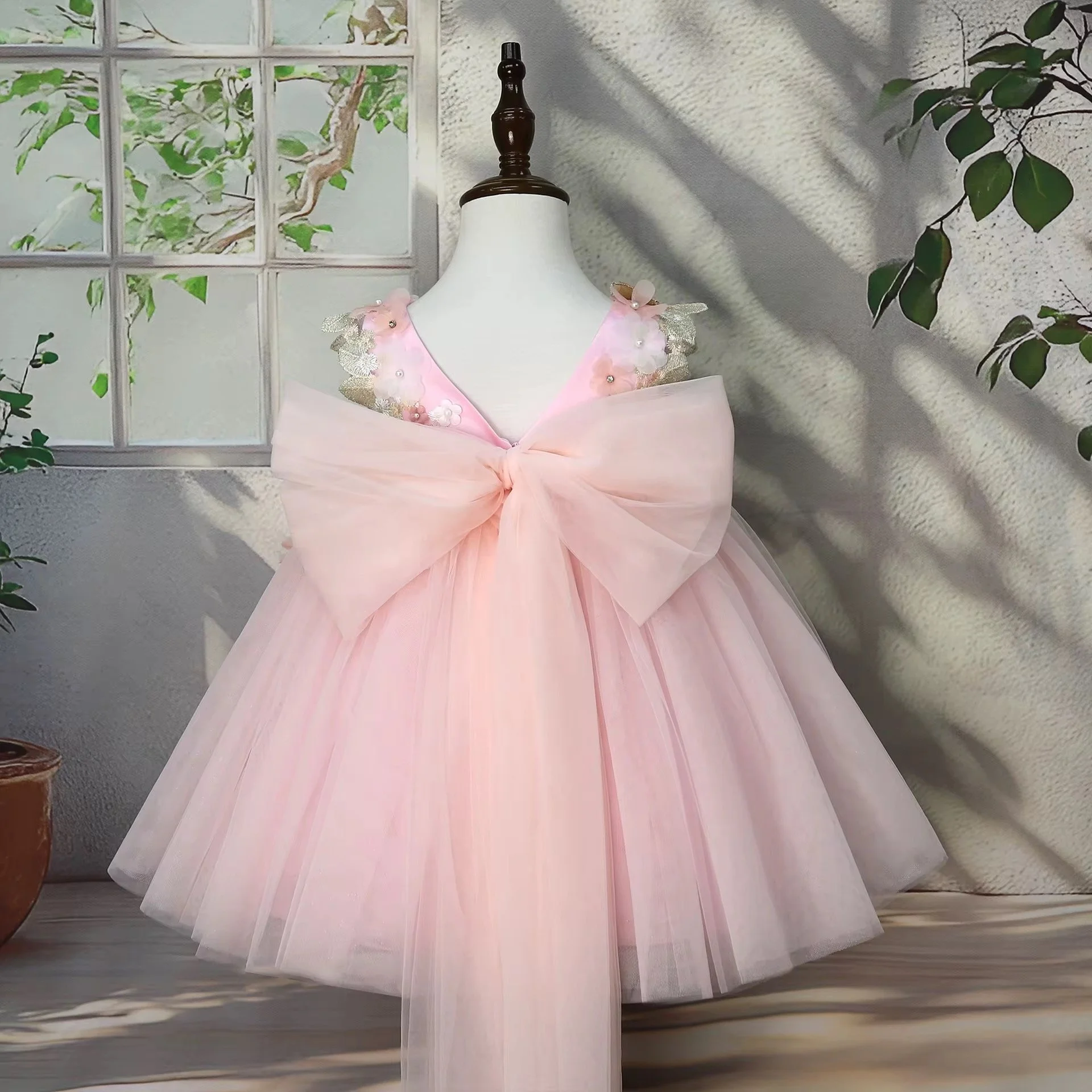 Pink Petal Luxe princess party dress for little girls | TeddyNest.jpeg
