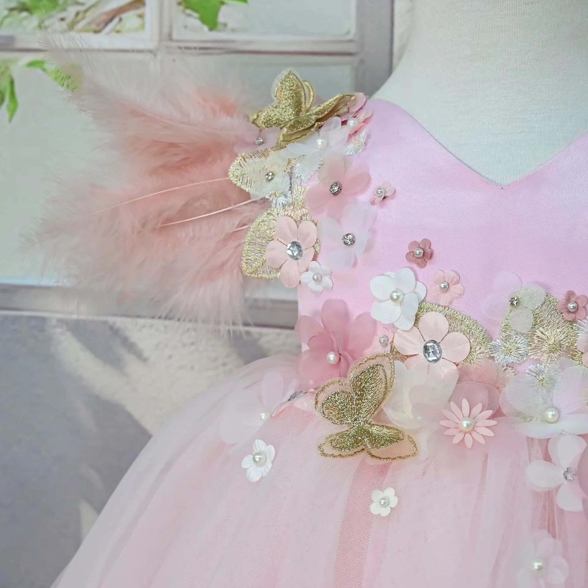 Rosabelle wings princess party dress for little girls | TeddyNest.jpeg