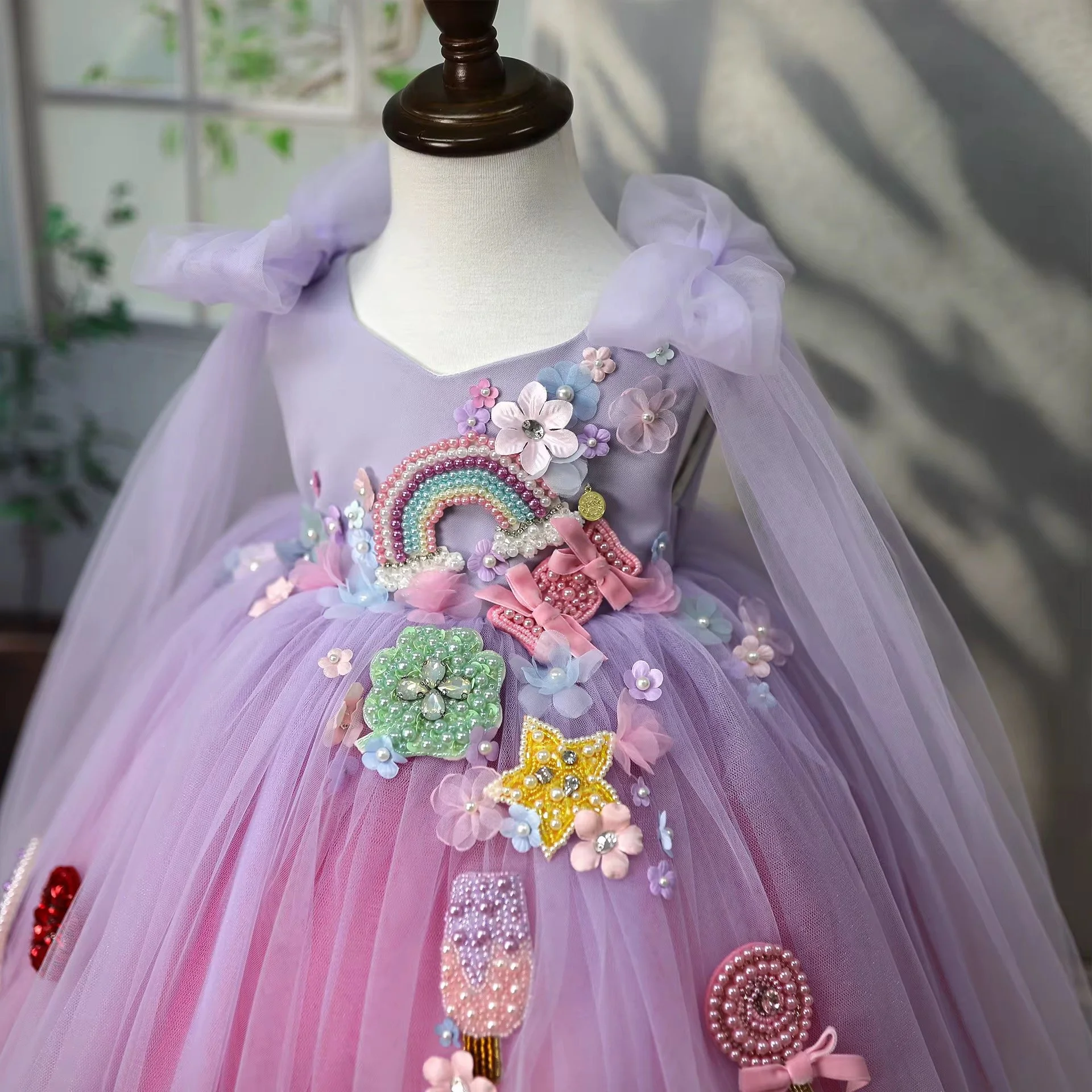 Dreamy Tulie princess party dress for little girls | TeddyNest.jpeg