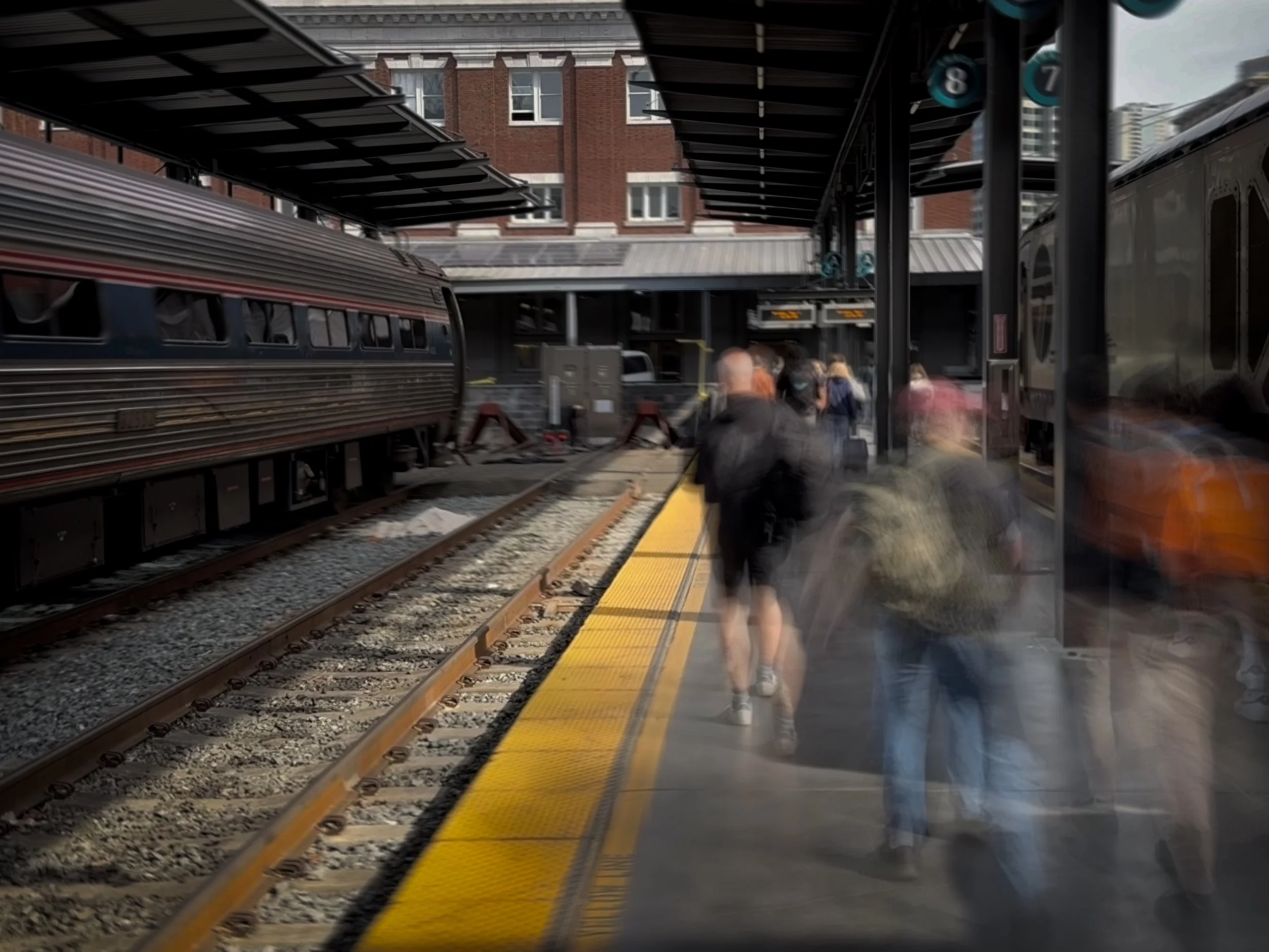 Amtrak arrival at King's Station - Seattle, Washington