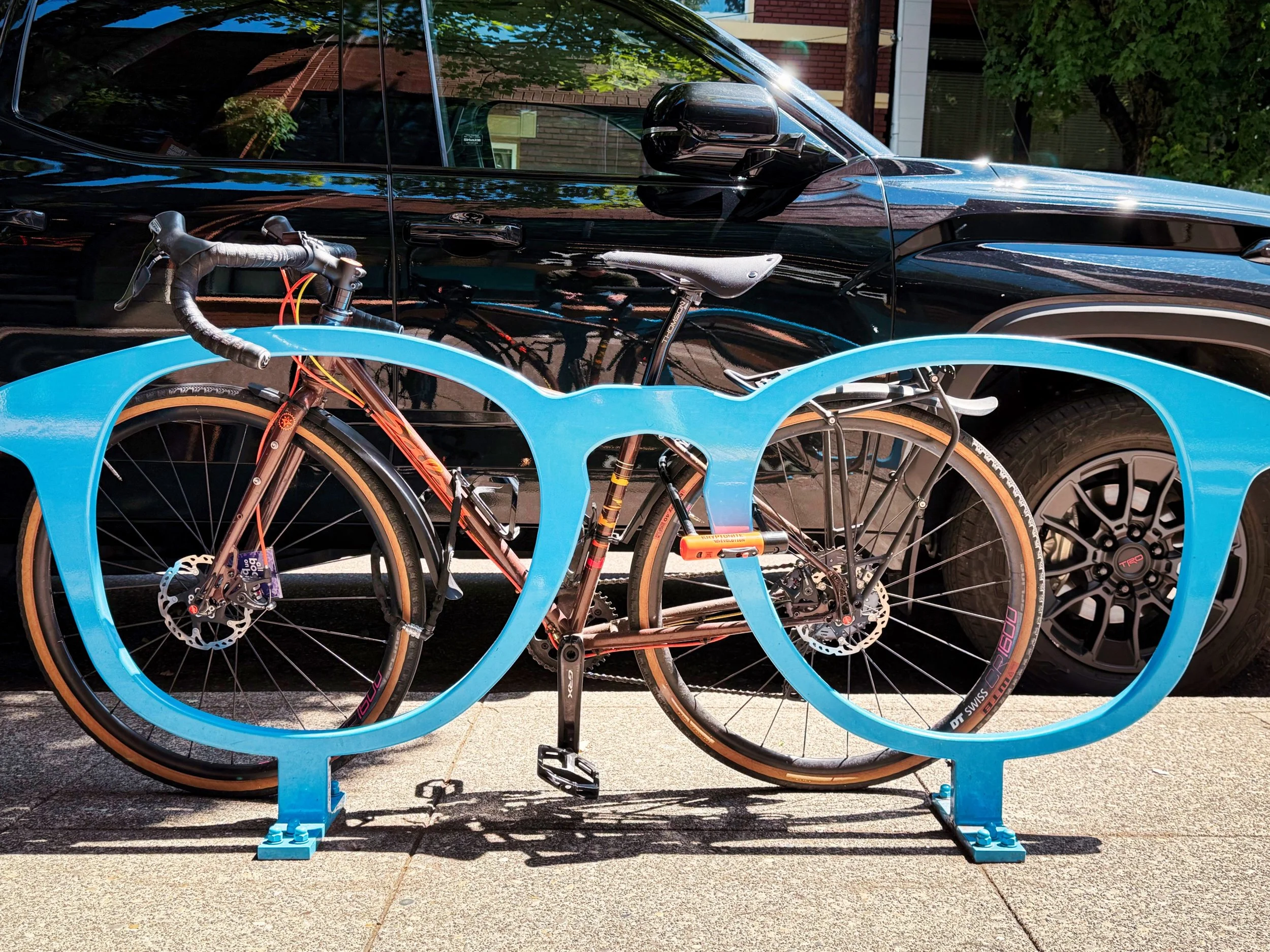 Sunglasses Bike Rack - Nob Hill, Portland, Oregon