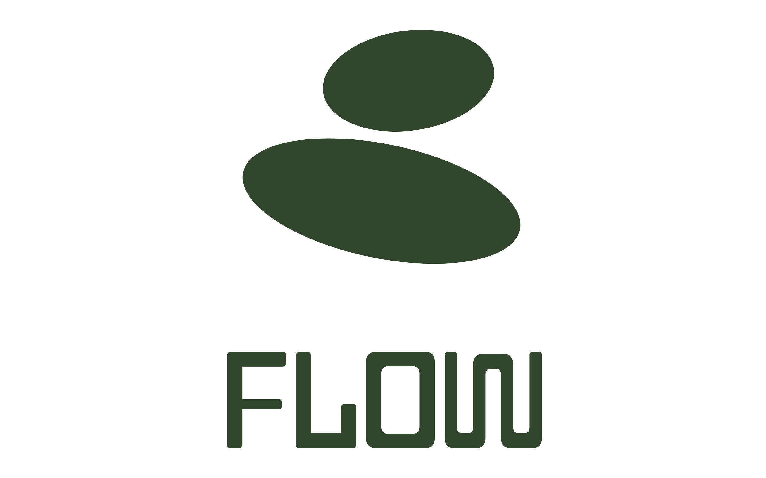 Green logo with a stylized 'F' and the word 'FLOU' below it in uppercase letters.
