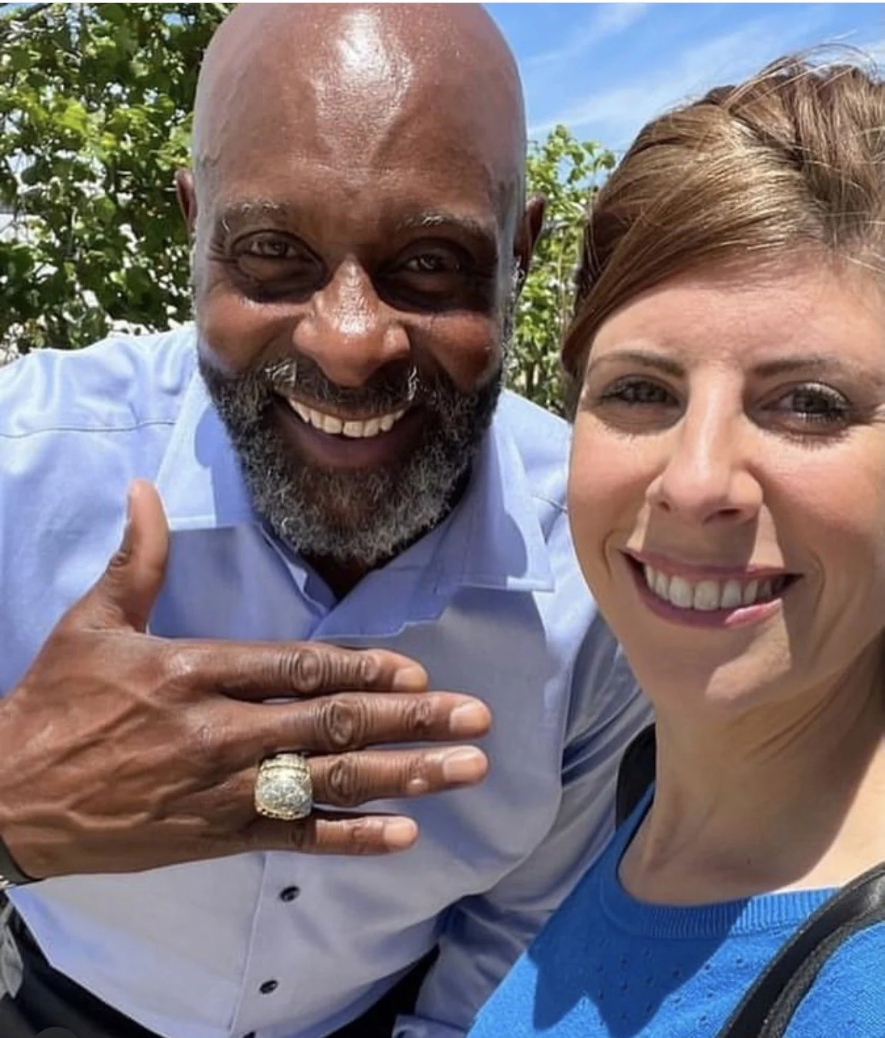 Nicole and Pro Football Player Jerry Rice