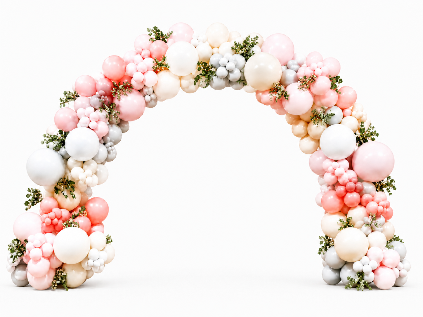 Balloon Decor Rainbow Curve Setup