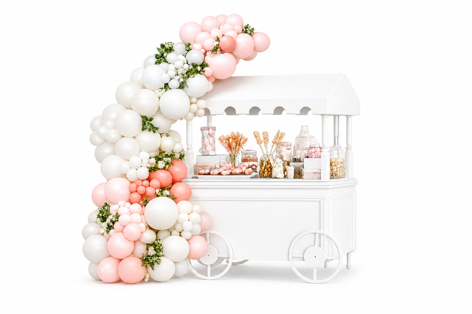 Candy Cart With Decor and Filled