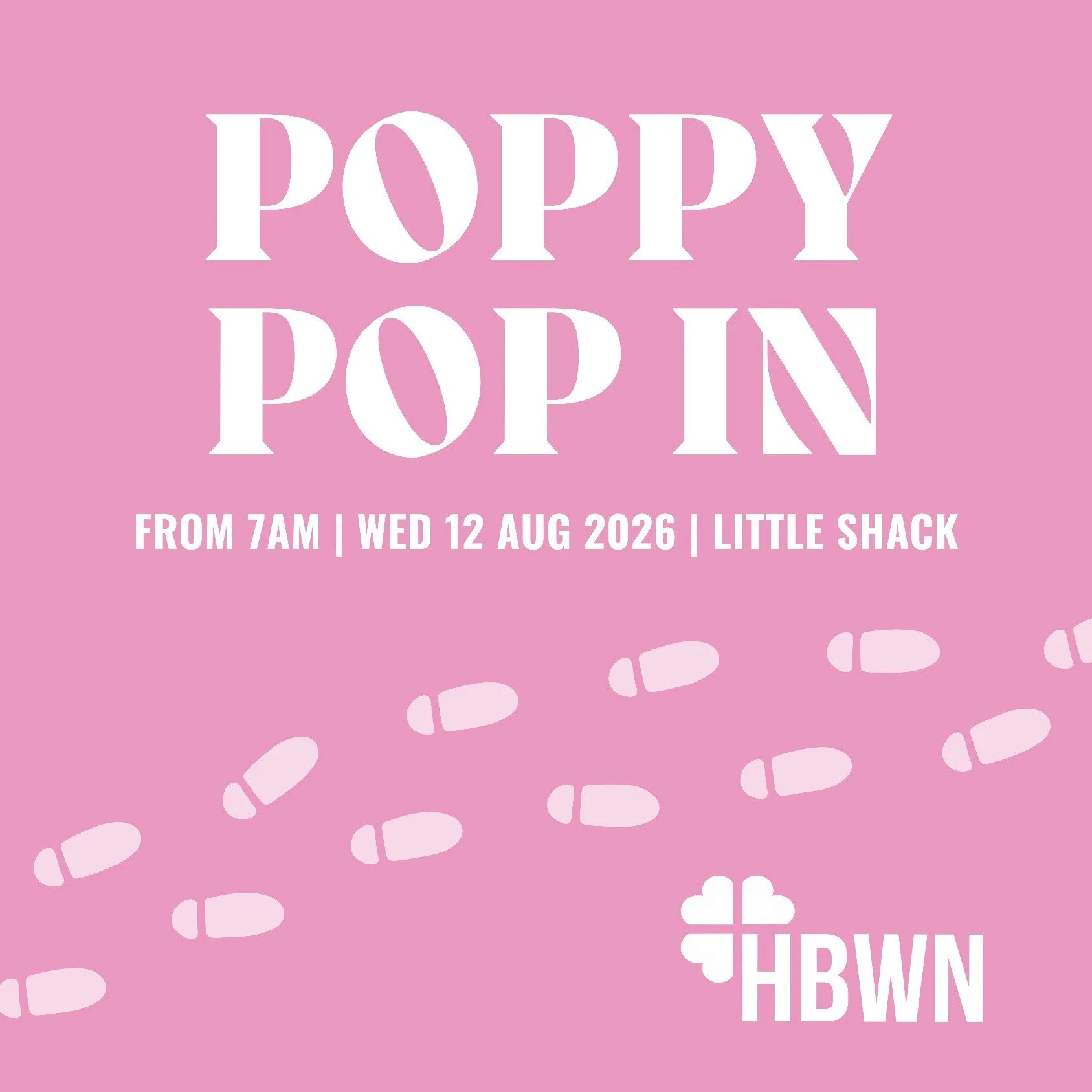 👣☕ Start your morning with connection.

Networking doesn't always have to happen over dinner.

Join us for our August Poppy Pop-In, where we're swapping after-work drinks for a refreshing morning walk, great coffee and even better conversation.

Whe