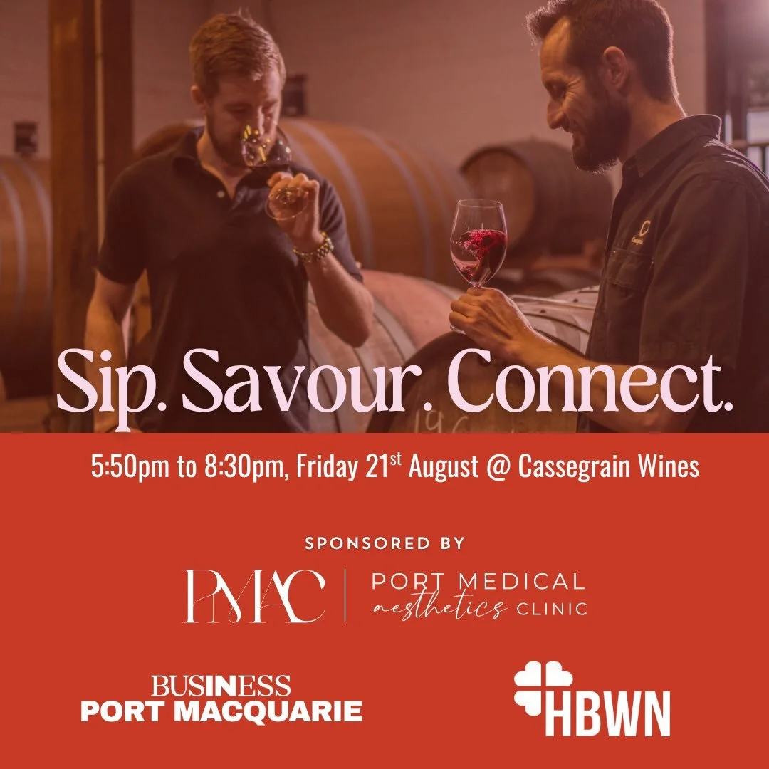 If you&rsquo;ve been meaning to book your place for our upcoming event at Cassegrain Wines, now is the time.

Join us for an evening of networking, inspiration, and meaningful connections in a beautiful local setting.

🍇 Great wine 🤝 Great company 