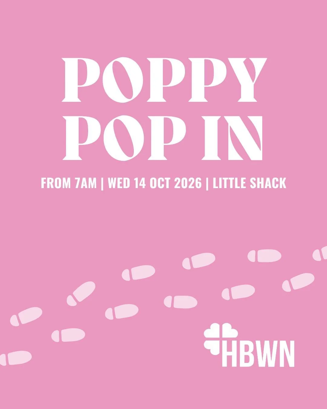 What is the best way to start your morning? By coming to our Poppy Pop In ☕️

Join us for a ralaxing walk along the coast, designed to bring a bit of mindfulness and gentle movement to the middle of your week while connecting with others.

Meet us at