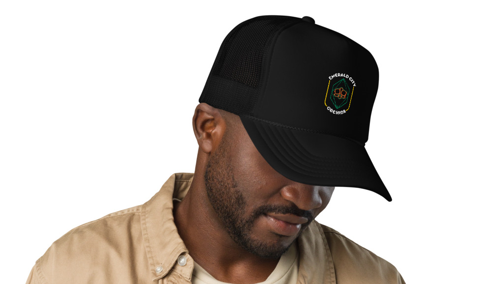 Emerald City Orchids hat