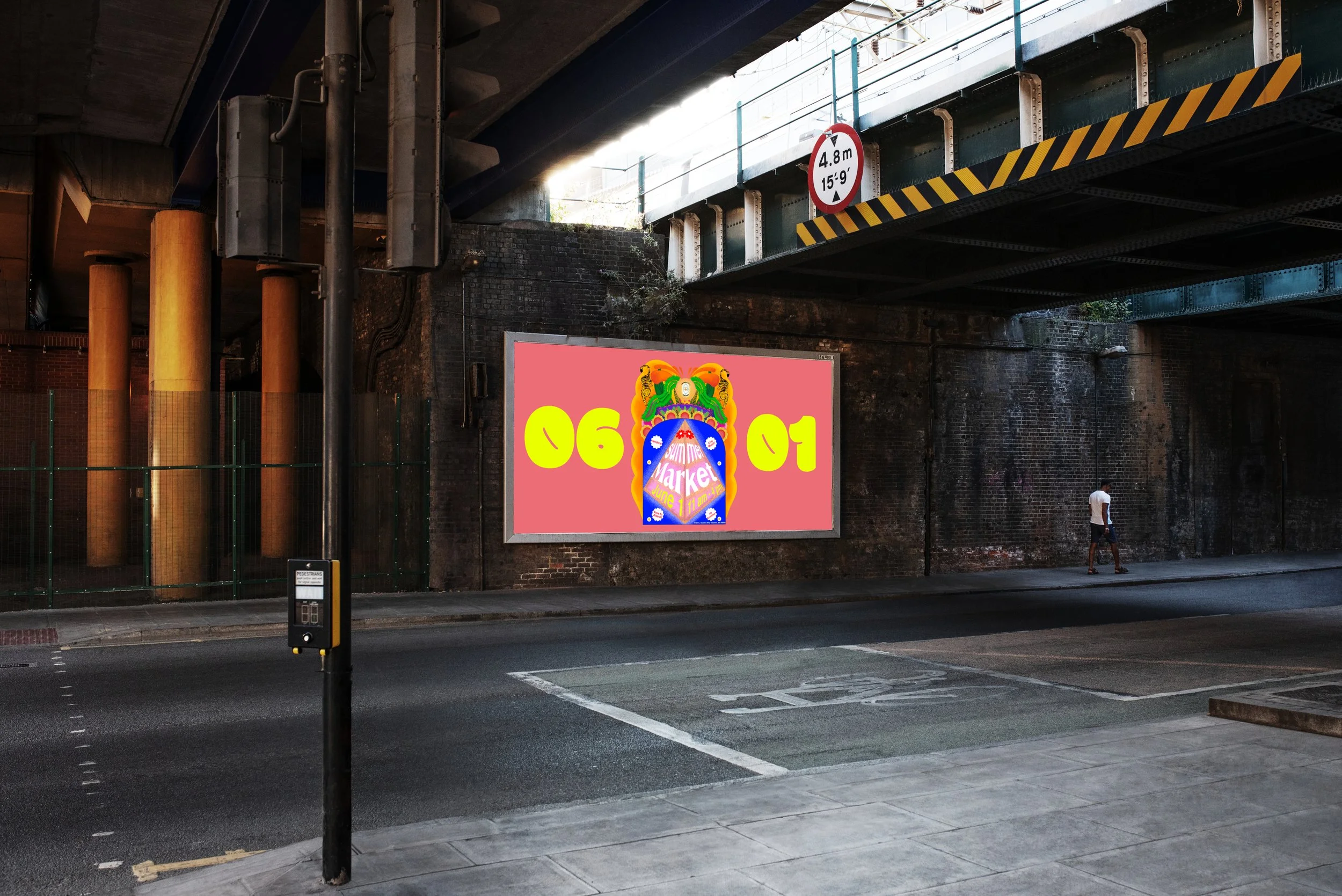 summer market street billboard