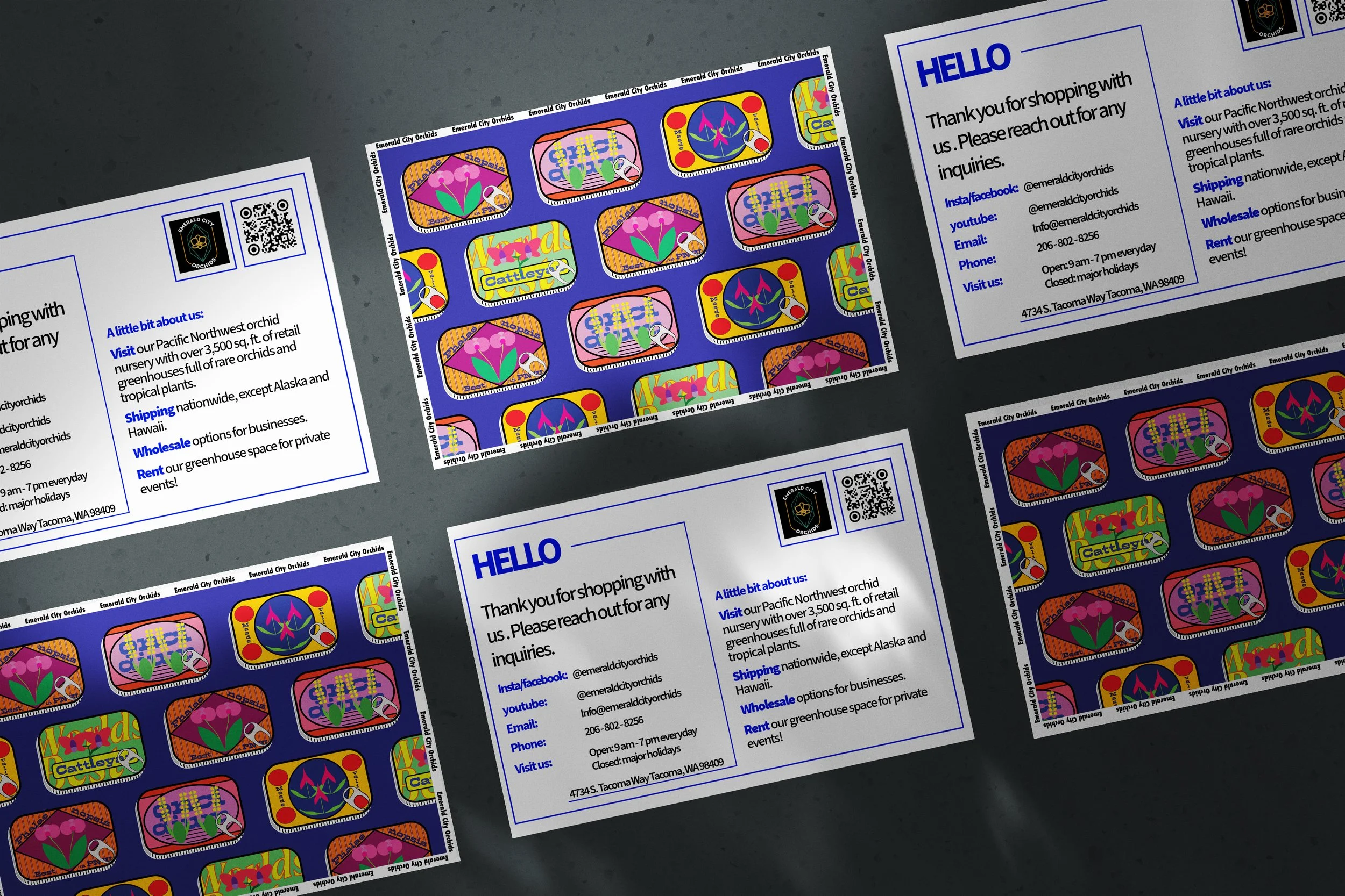 illustrated postcards