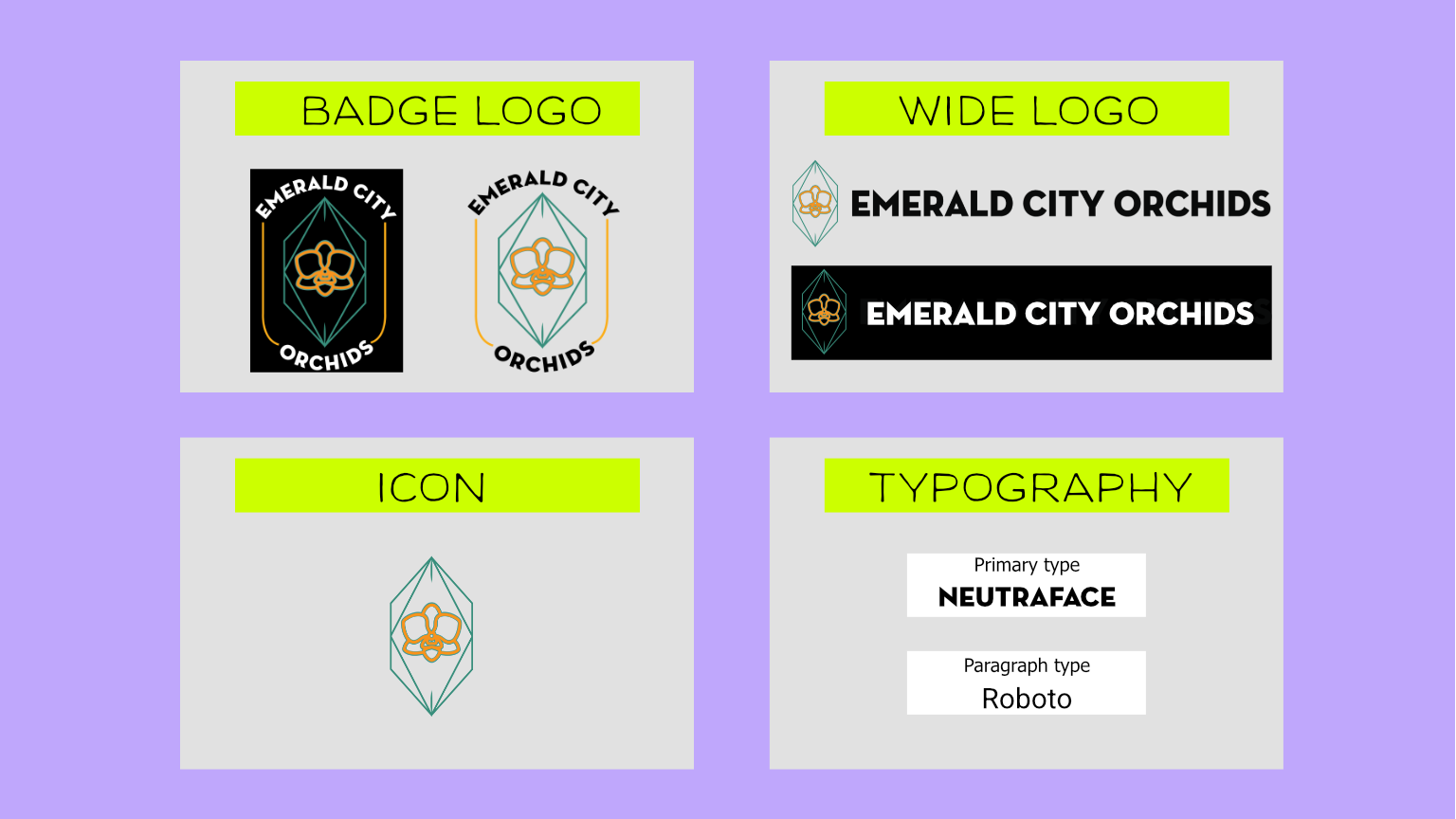 Emerald City Orchids logo redesign