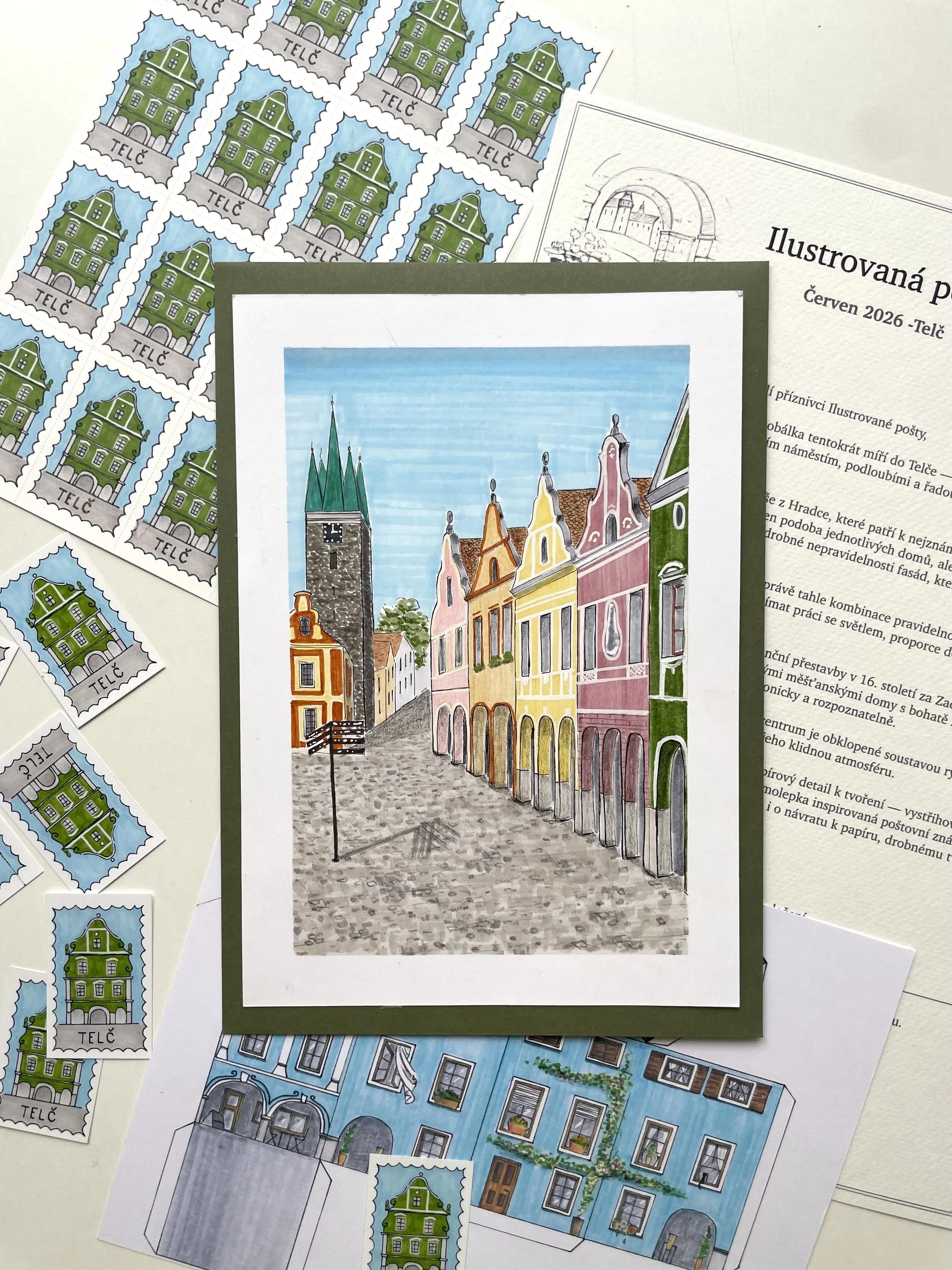 Ilustrovaná pošta - Telč / archivní vydání