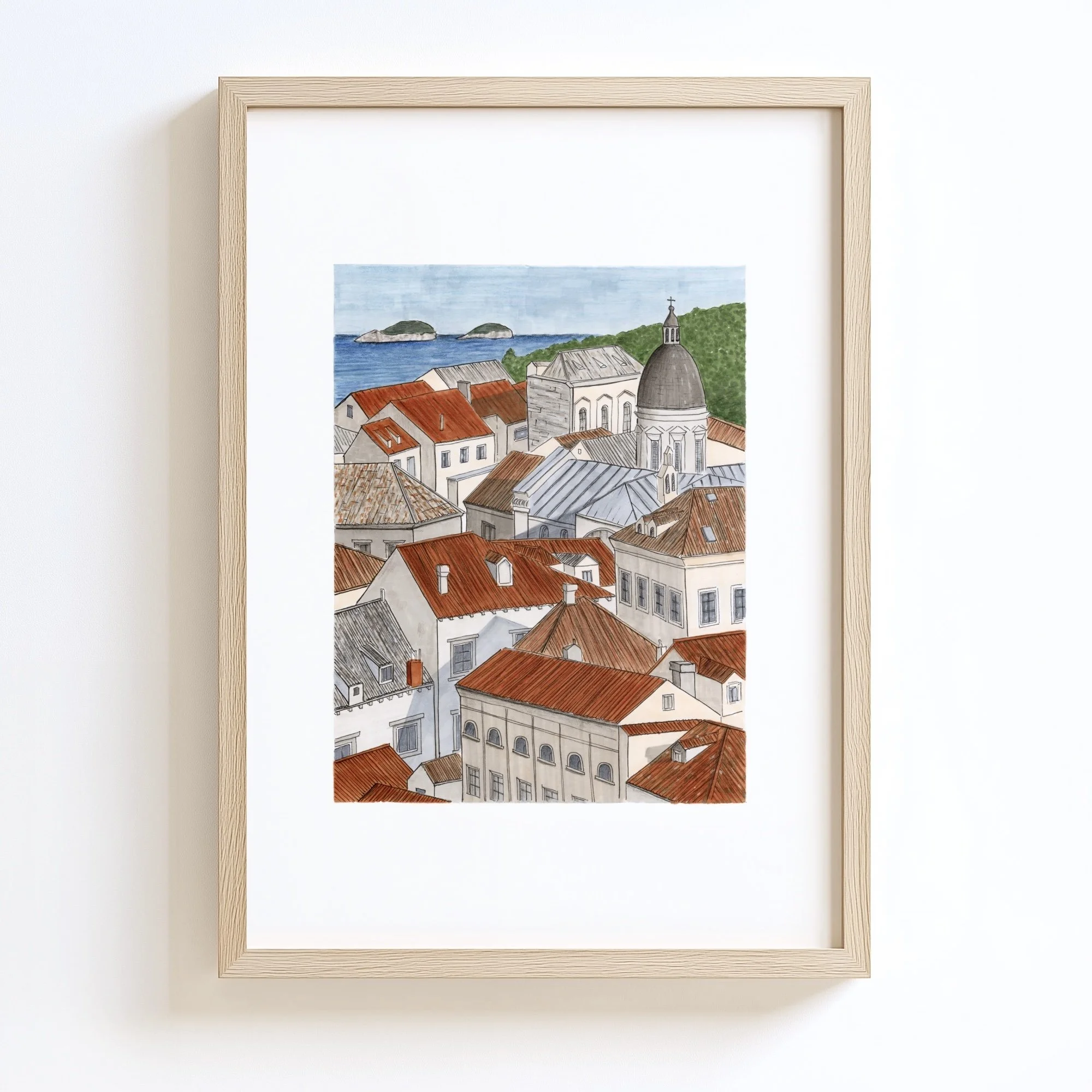 Dubrovník - art print