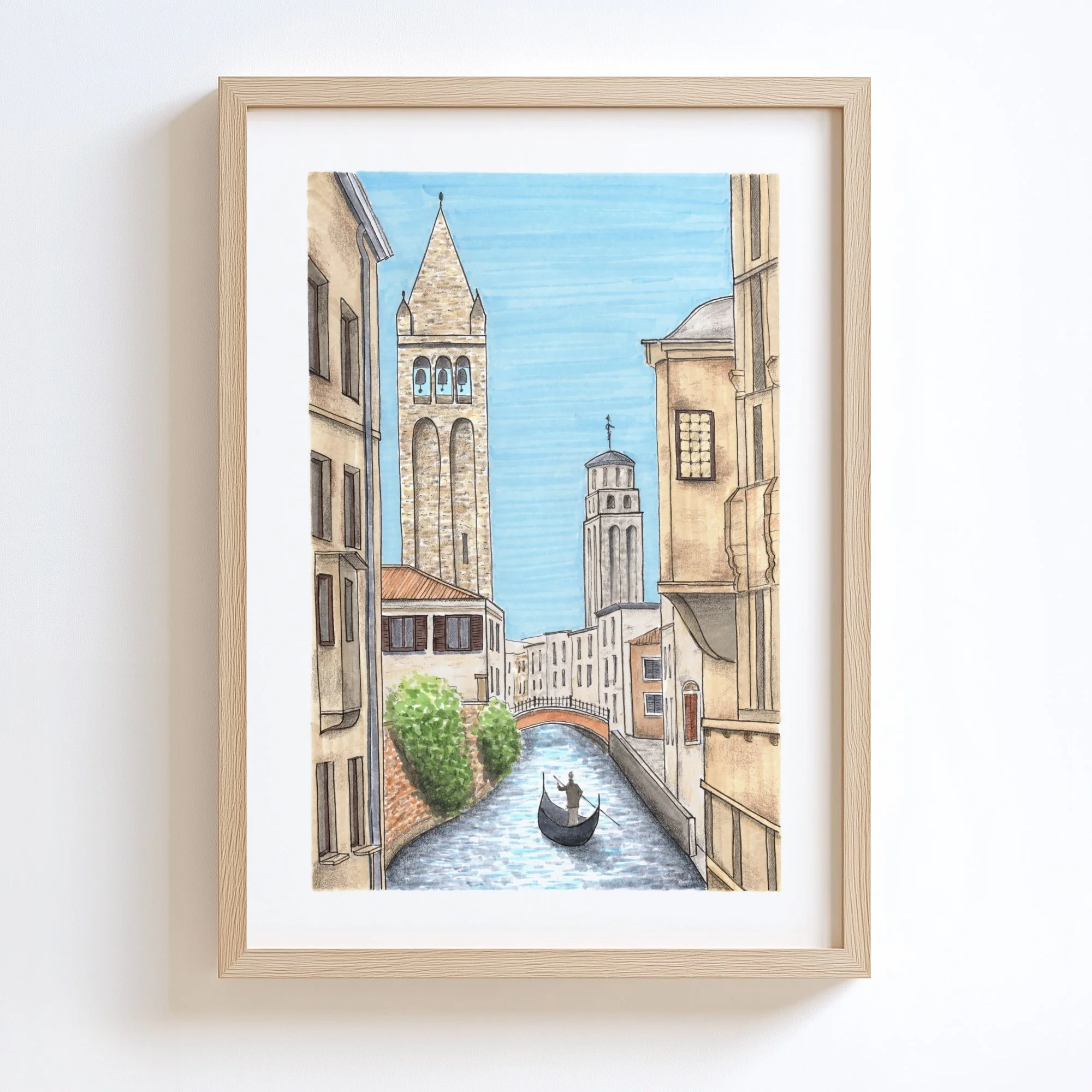 Benátky - art print
