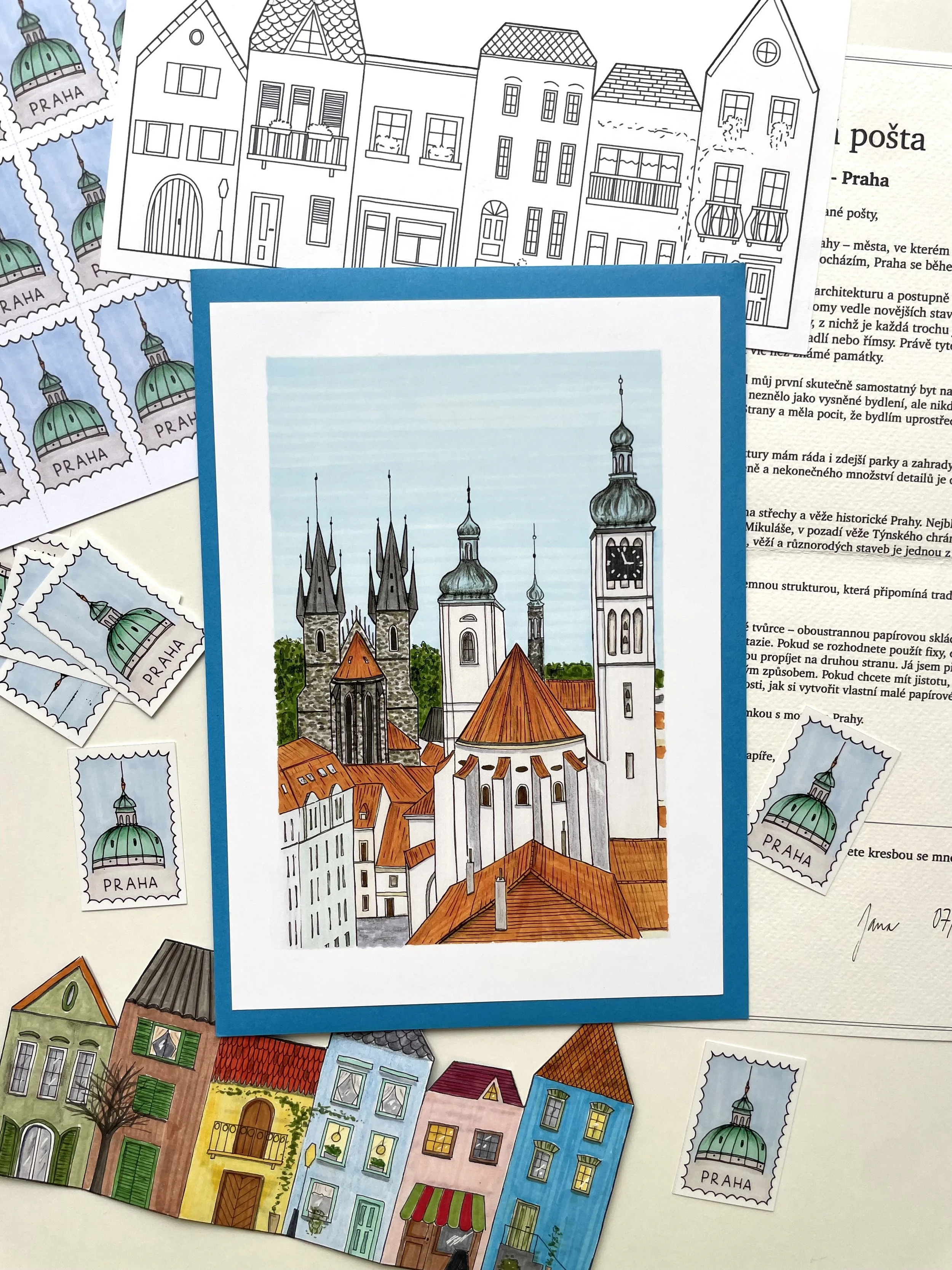 Ilustrovaná pošta - Praha / archivní vydání